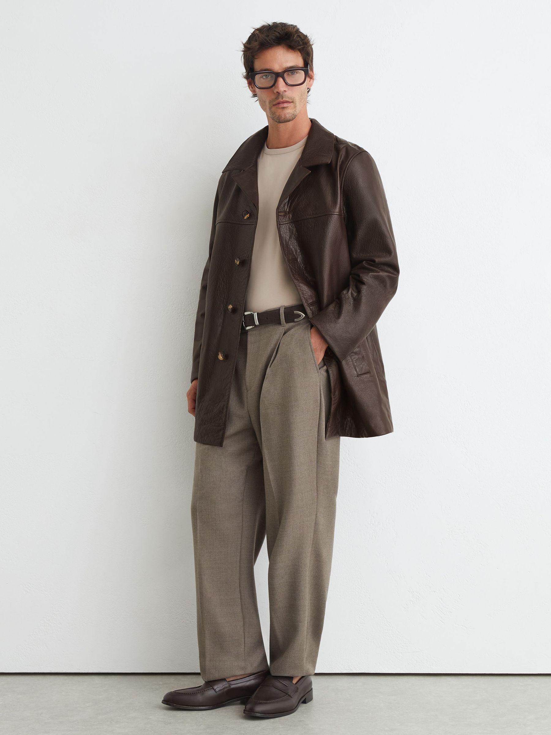 Jacket in Dark Brown - Image 3 of 7