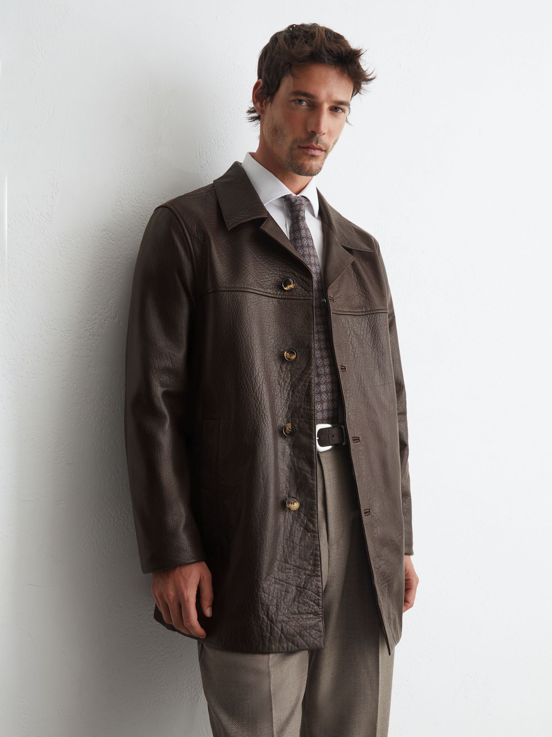 Jacket in Dark Brown - Image 5 of 7