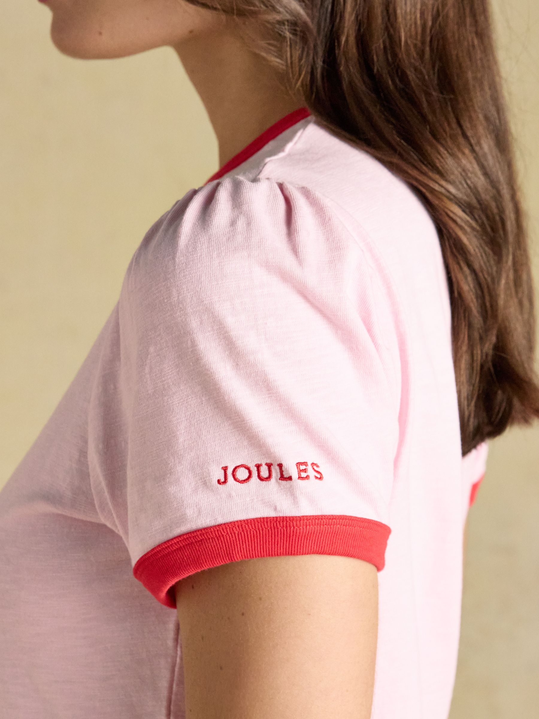 Erin Pink Slub Short Sleeve Jersey T-Shirt - Image 4 of 7