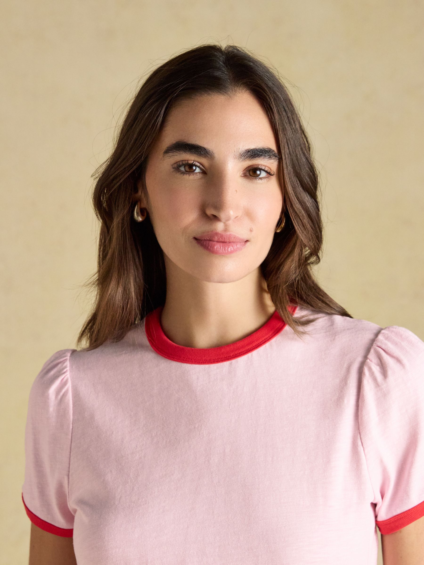 Erin Pink Slub Short Sleeve Jersey T-Shirt - Image 5 of 7