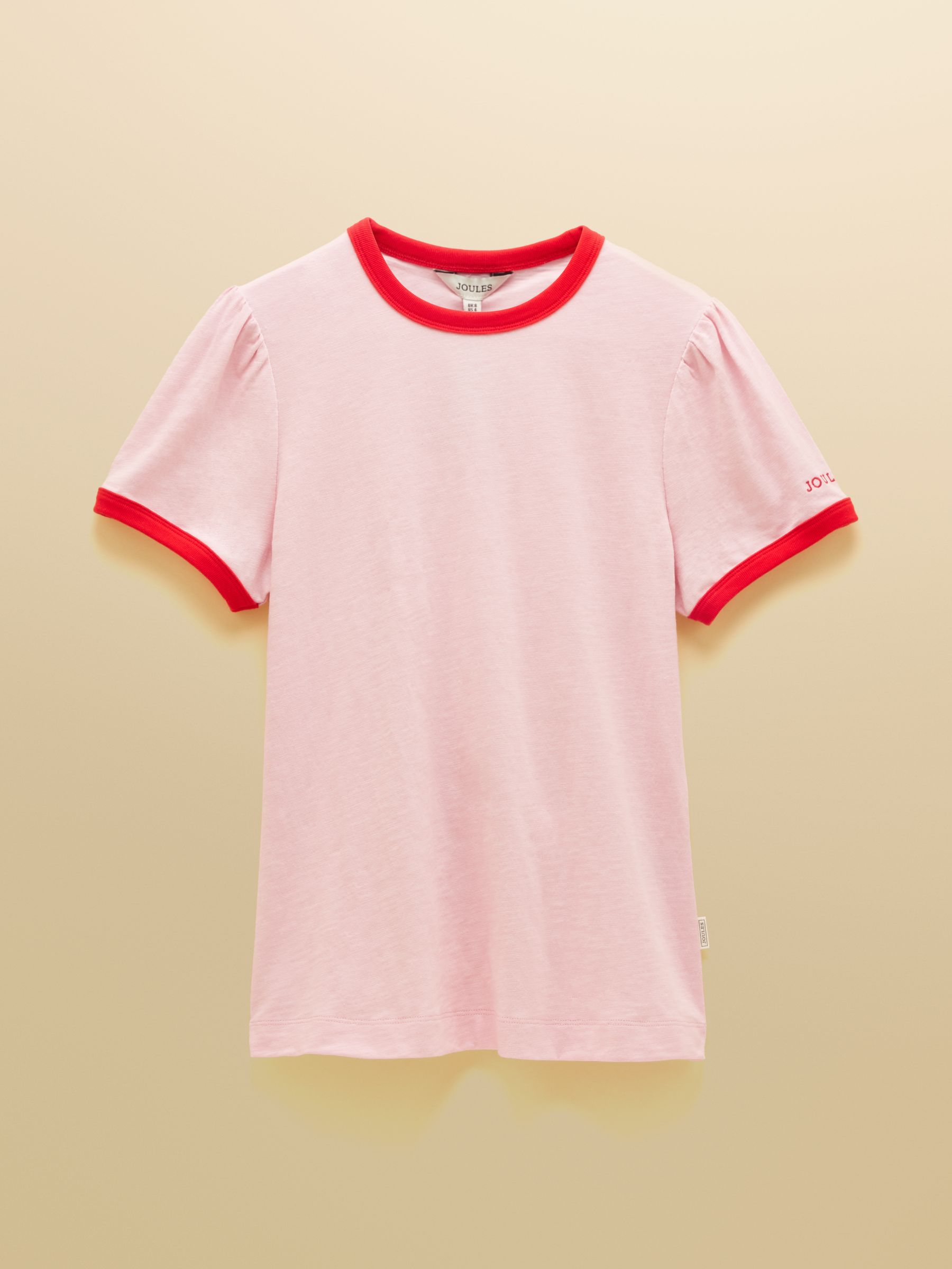 Erin Pink Slub Short Sleeve Jersey T-Shirt - Image 7 of 7 Erin Pink Slub Short Sleeve Jersey T-Shirt - Image 7 of 7