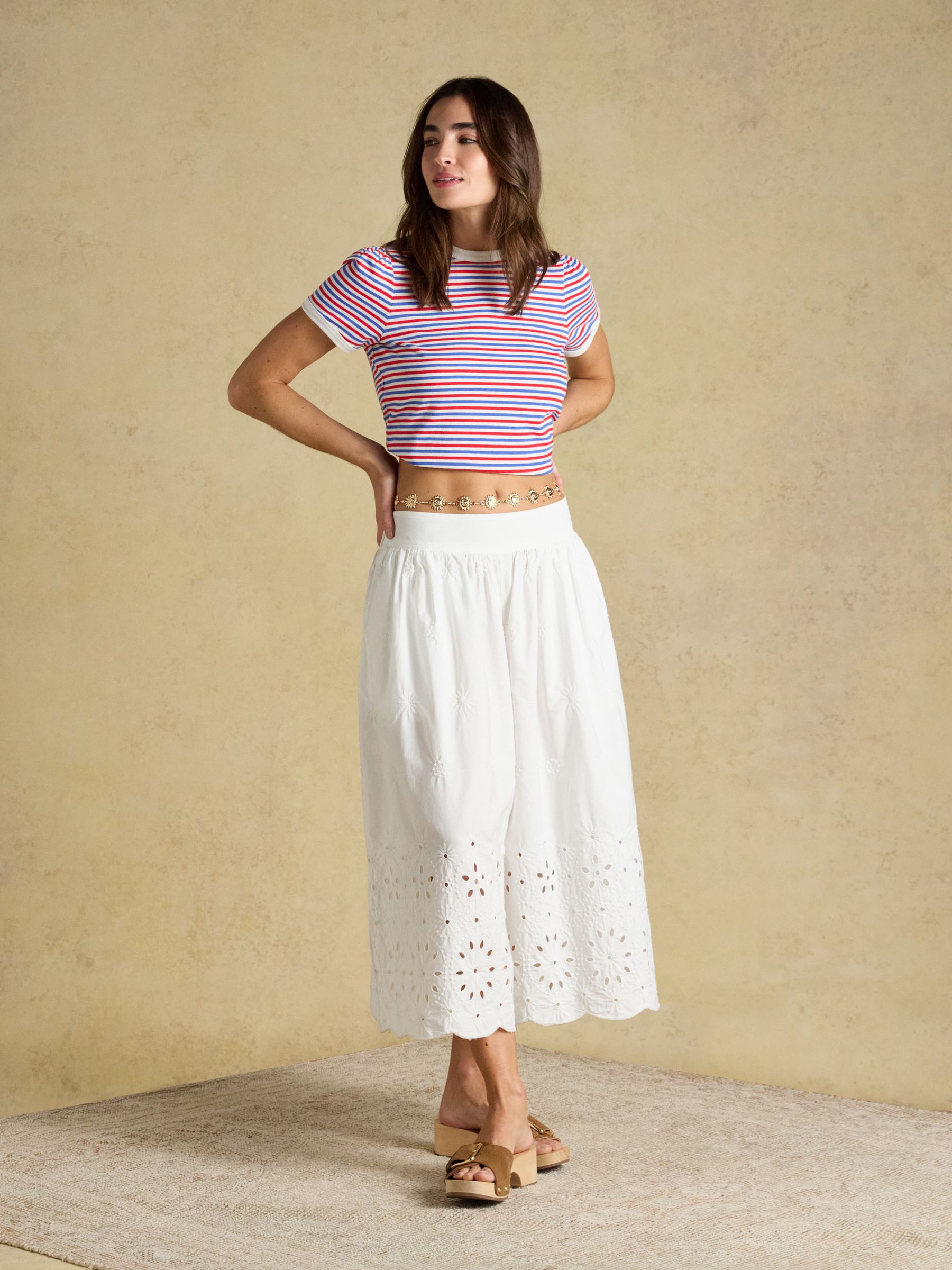 Erin Blue & Red/White Striped Short Sleeve Jersey T-Shirt - Image 4 of 8