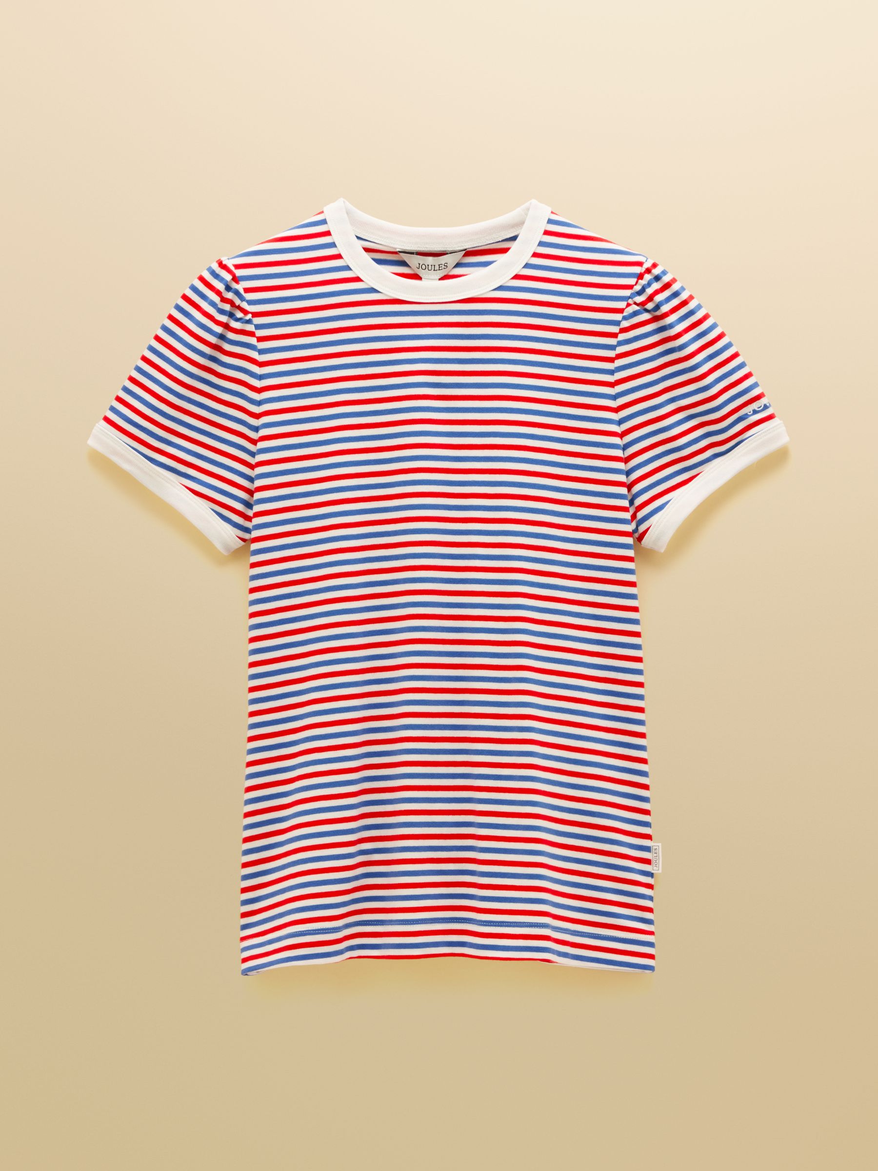 Erin Blue & Red/White Striped Short Sleeve Jersey T-Shirt - Image 8 of 8 Erin Blue & Red/White Striped Short Sleeve Jersey T-Shirt - Image 8 of 8