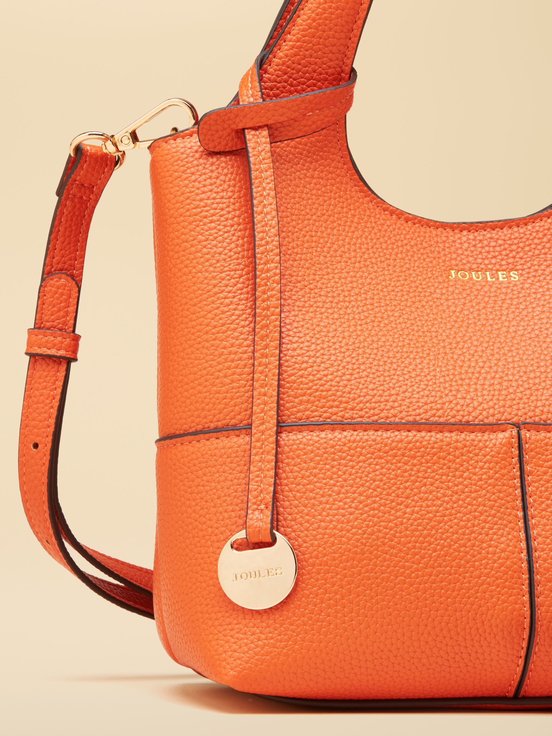Crossbody Orange Tophandle Tote Bag - Image 7 of 9