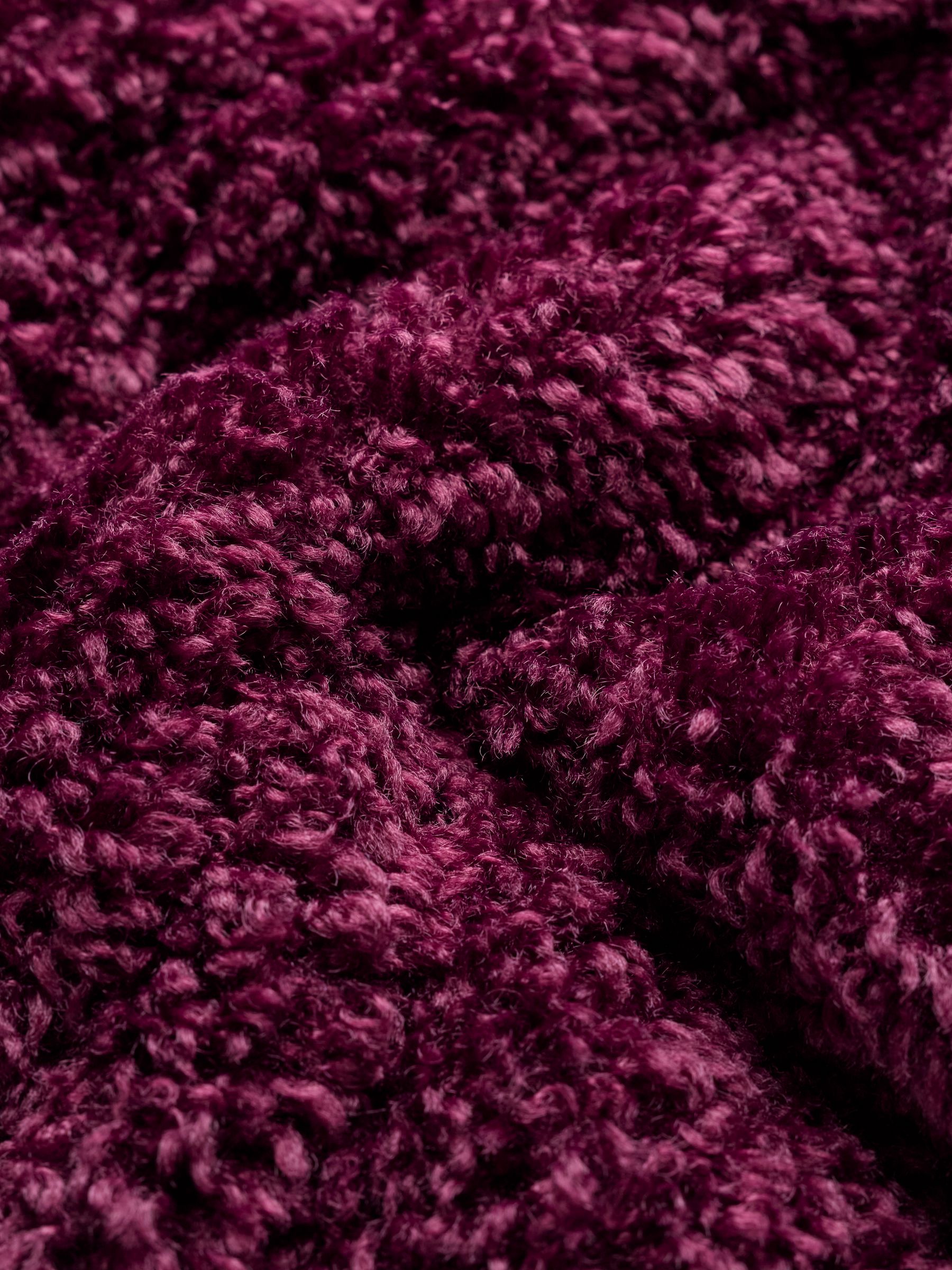 Amelia Plum Purple Fur Jacket - Image 5 of 5