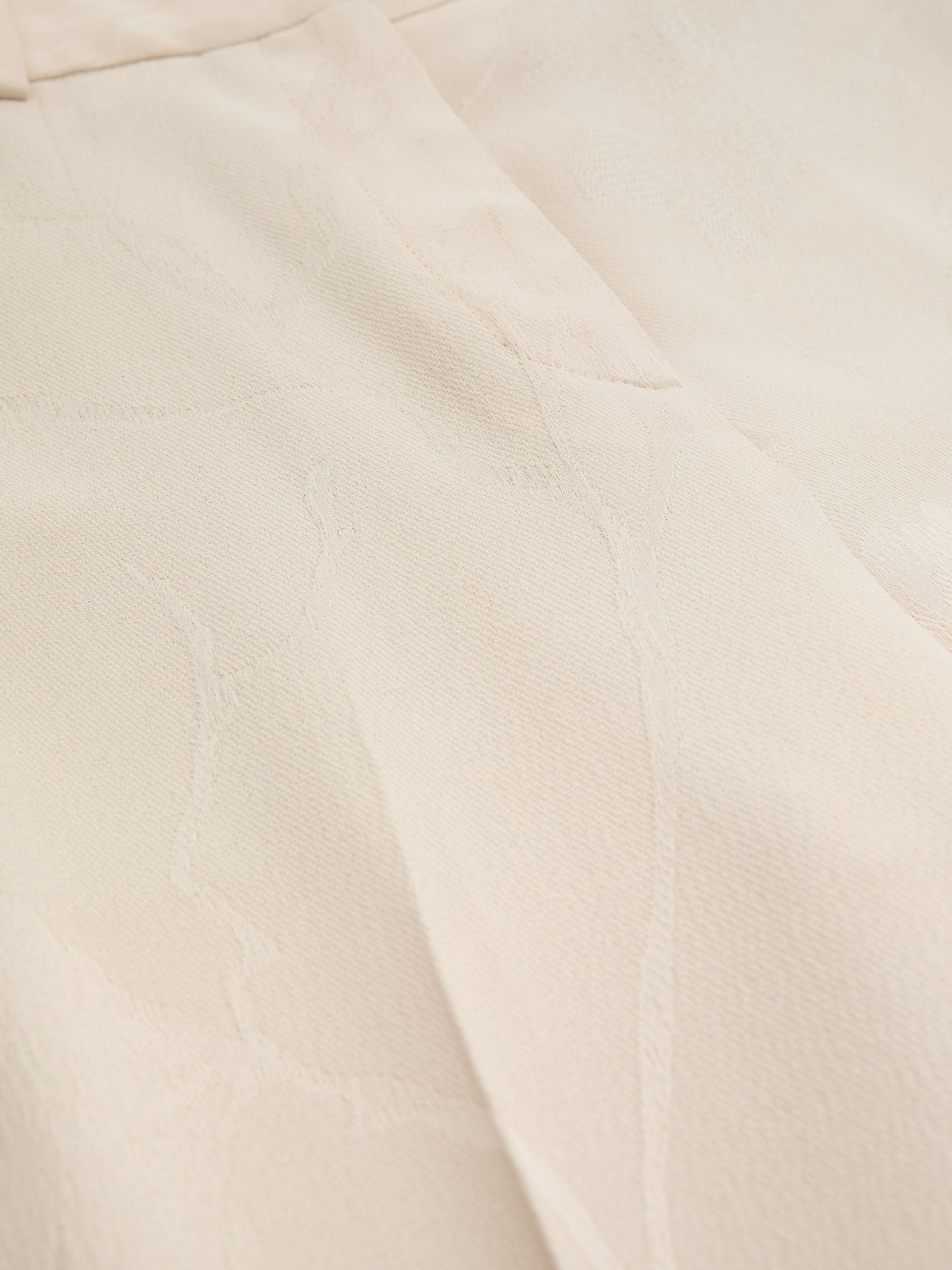 Jacquard Wide-Leg Suit Trousers in White - Image 8 of 8