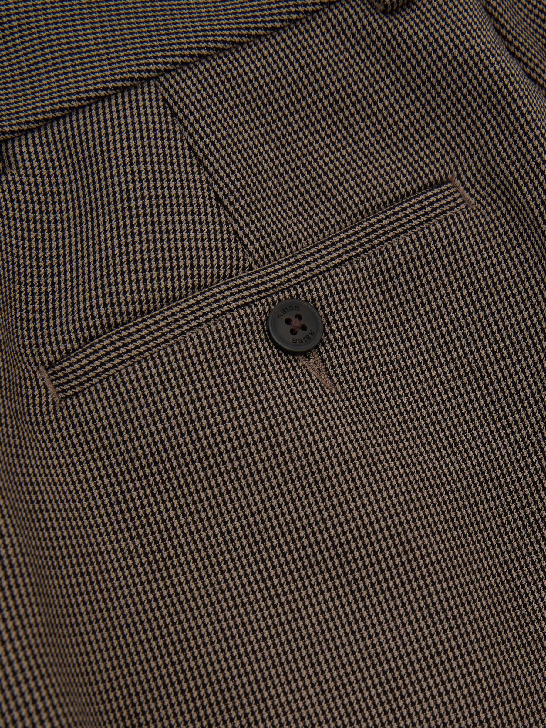 Petite Slim-Fit Suit Trousers in Black/Neutral - Εικόνα 6 από 7
