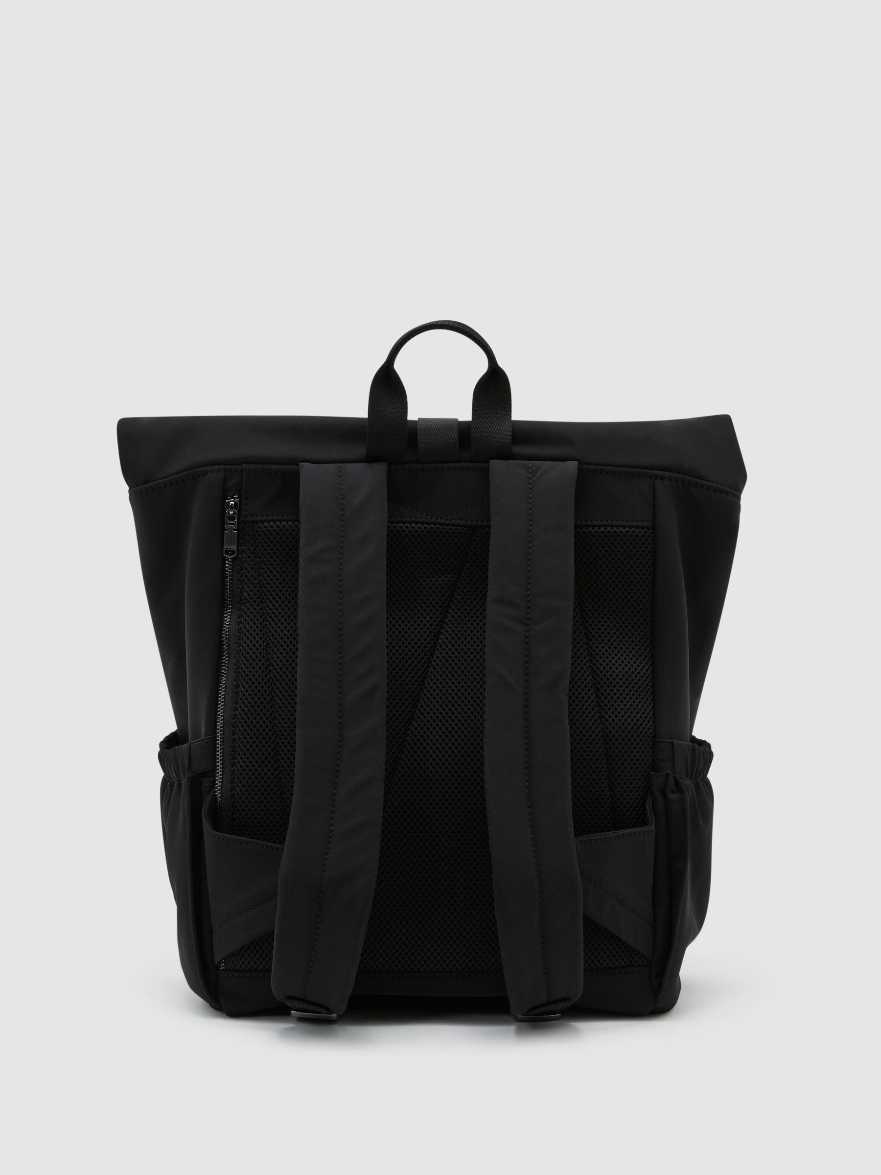 Technical Roll-Top Backpack in Black - Image 3 of 4
