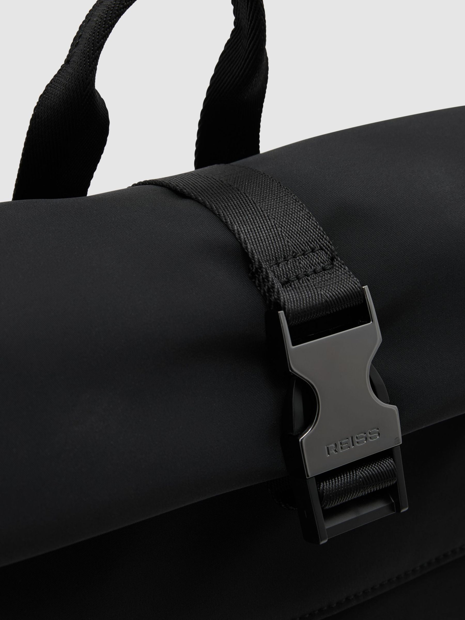 Technical Roll-Top Backpack in Black - Image 4 of 4