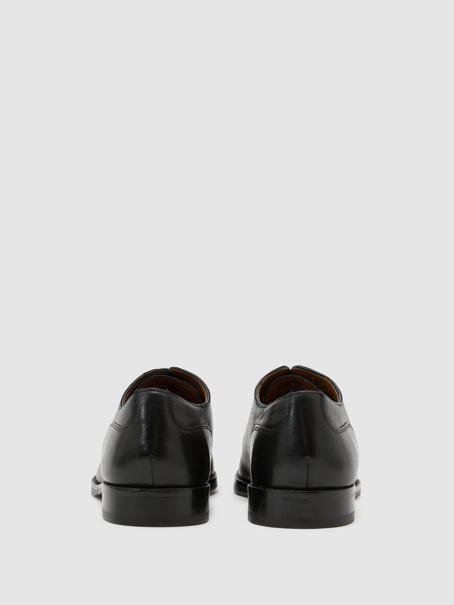 Leather Split-Toe Derby Shoes in Black - Image 5 of 6