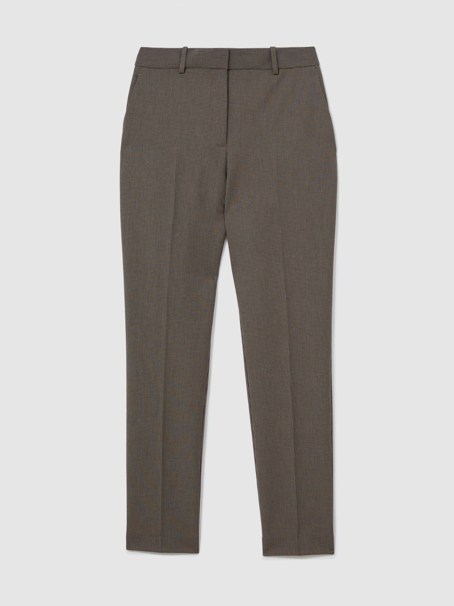 Puppytooth Slim-Fit Suit Trousers in Black/Neutral - Image 2 of 6 Puppytooth Slim-Fit Suit Trousers in Black/Neutral - Image 2 of 6