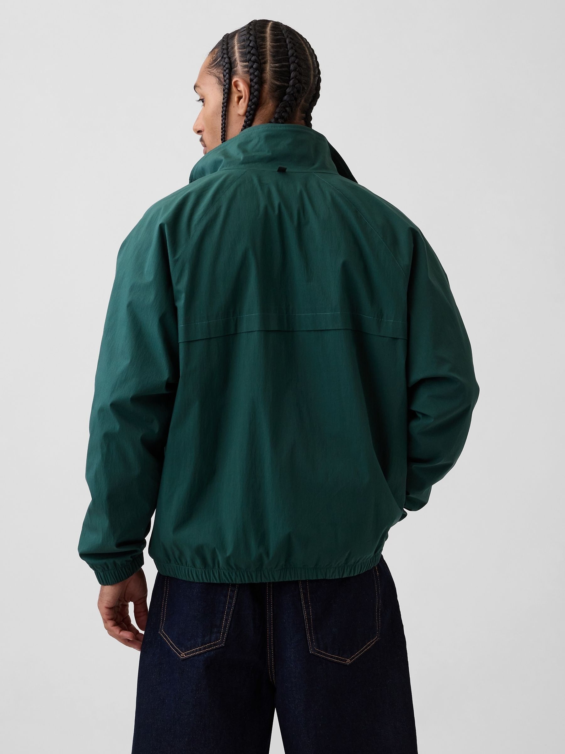 Green Oversized Track Jacket - Image 2 of 5 Green Oversized Track Jacket - Image 2 of 5