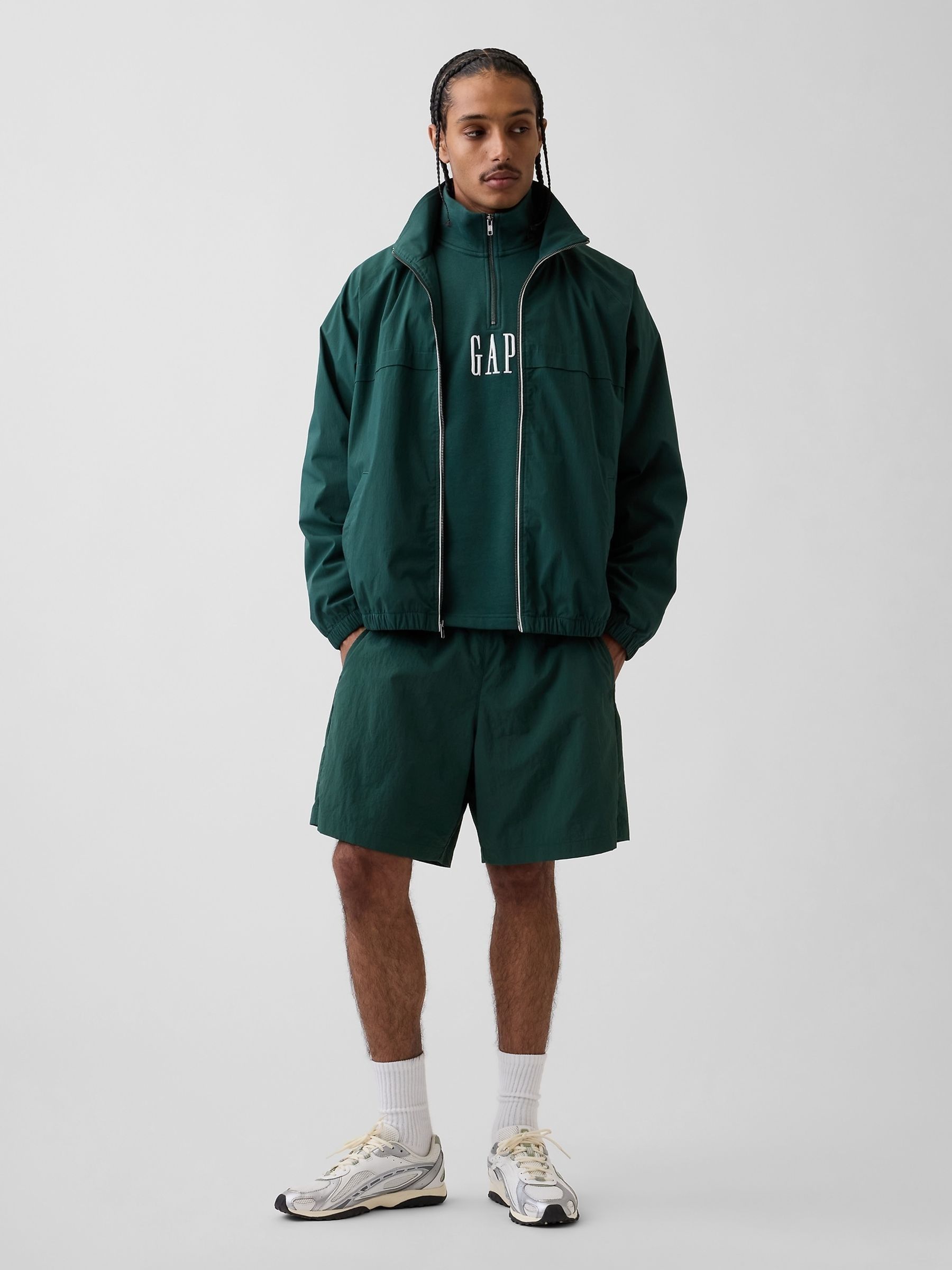 Green Oversized Track Jacket - Image 3 of 5