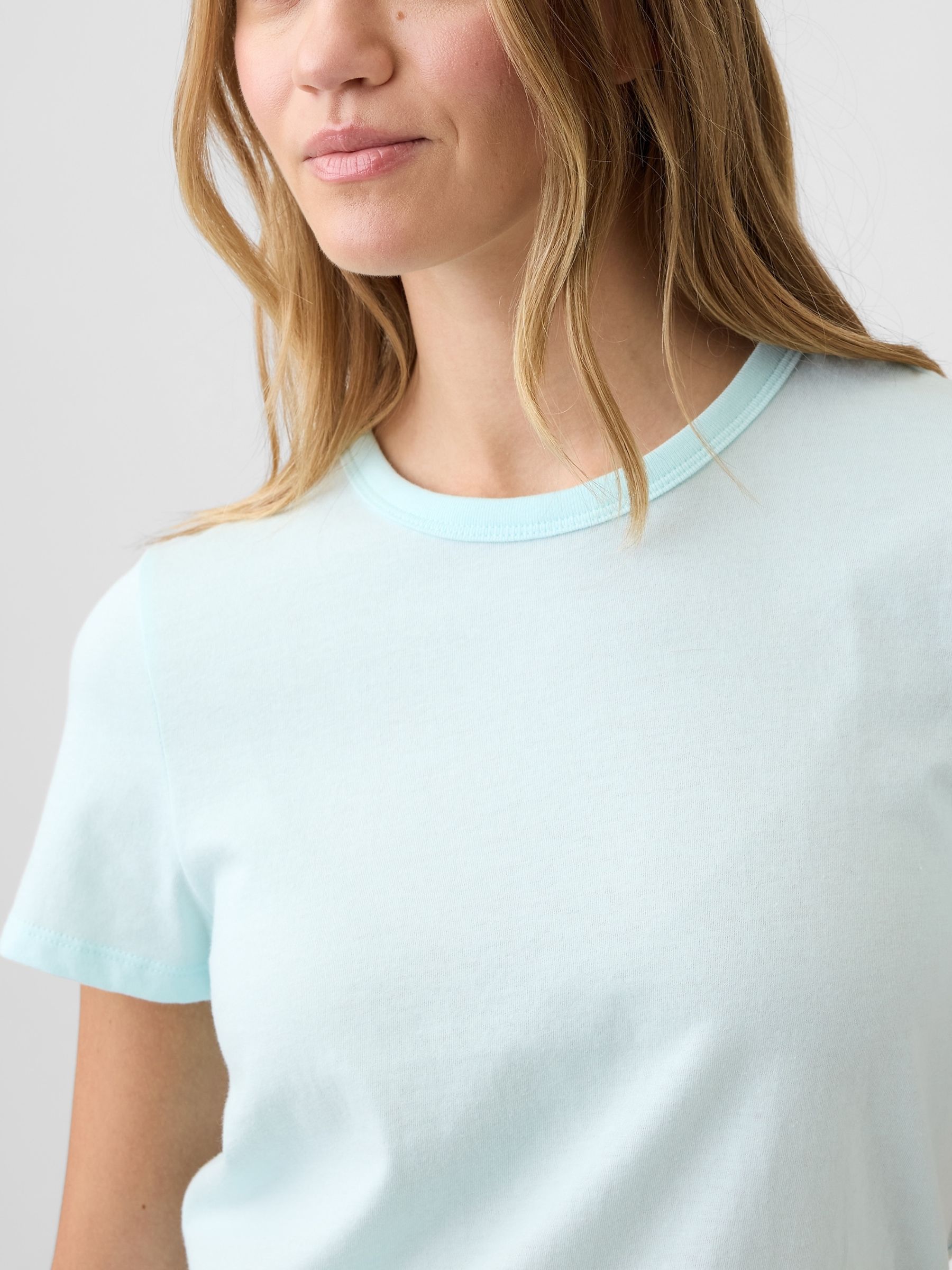 Light Blue Favourite Crew Neck Short Sleeve T-Shirt - Image 4 of 5