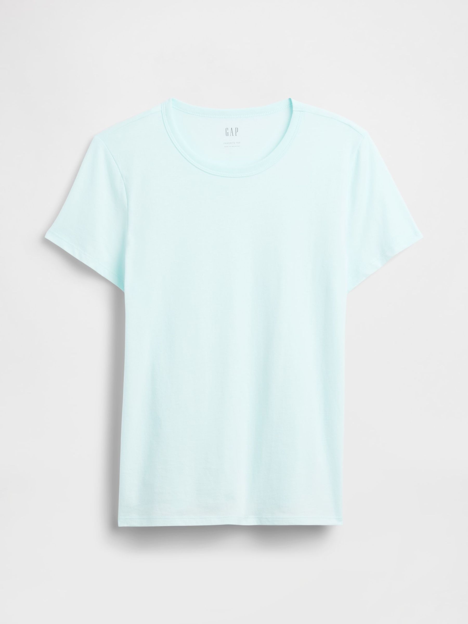 Light Blue Favourite Crew Neck Short Sleeve T-Shirt - Image 5 of 5
