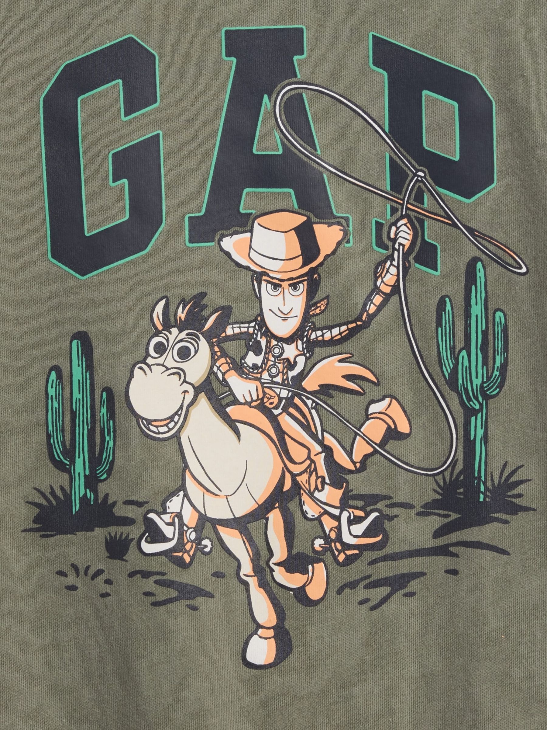 Khaki Green Disney Toy Story Logo Short Sleeve T-Shirt - Image 2 of 2
