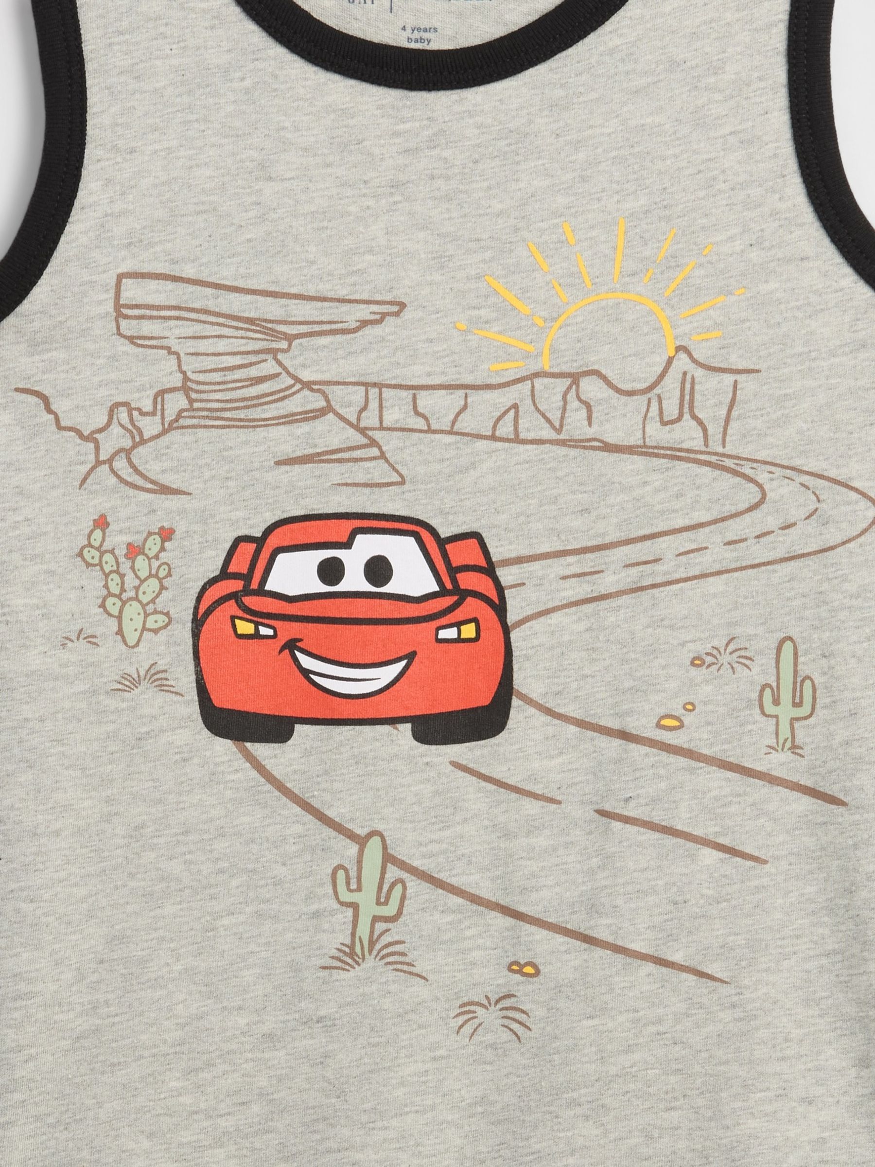 Black Lightning McQueen Two-Piece Tank Top Outfit Set - Image 3 of 3