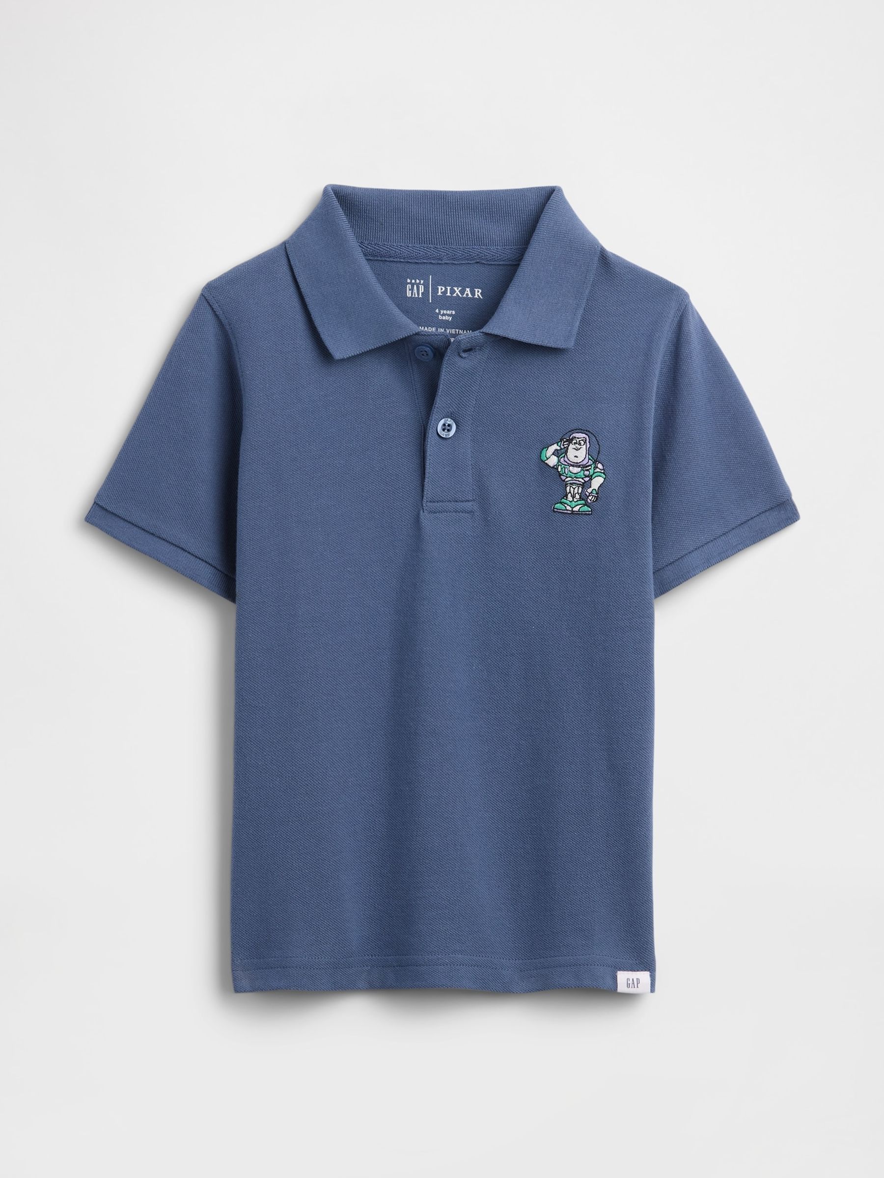 Blue Buzz Lightyear Disney Pique Polo Shirt - Image 1 of 3