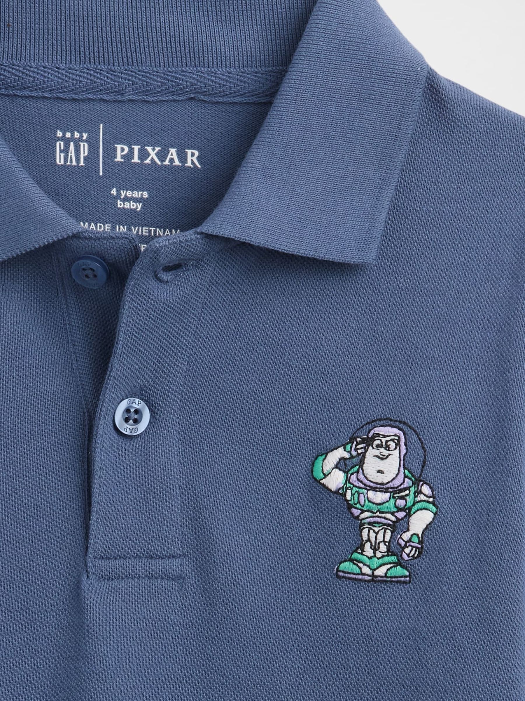 Blue Buzz Lightyear Disney Pique Polo Shirt - Image 3 of 3