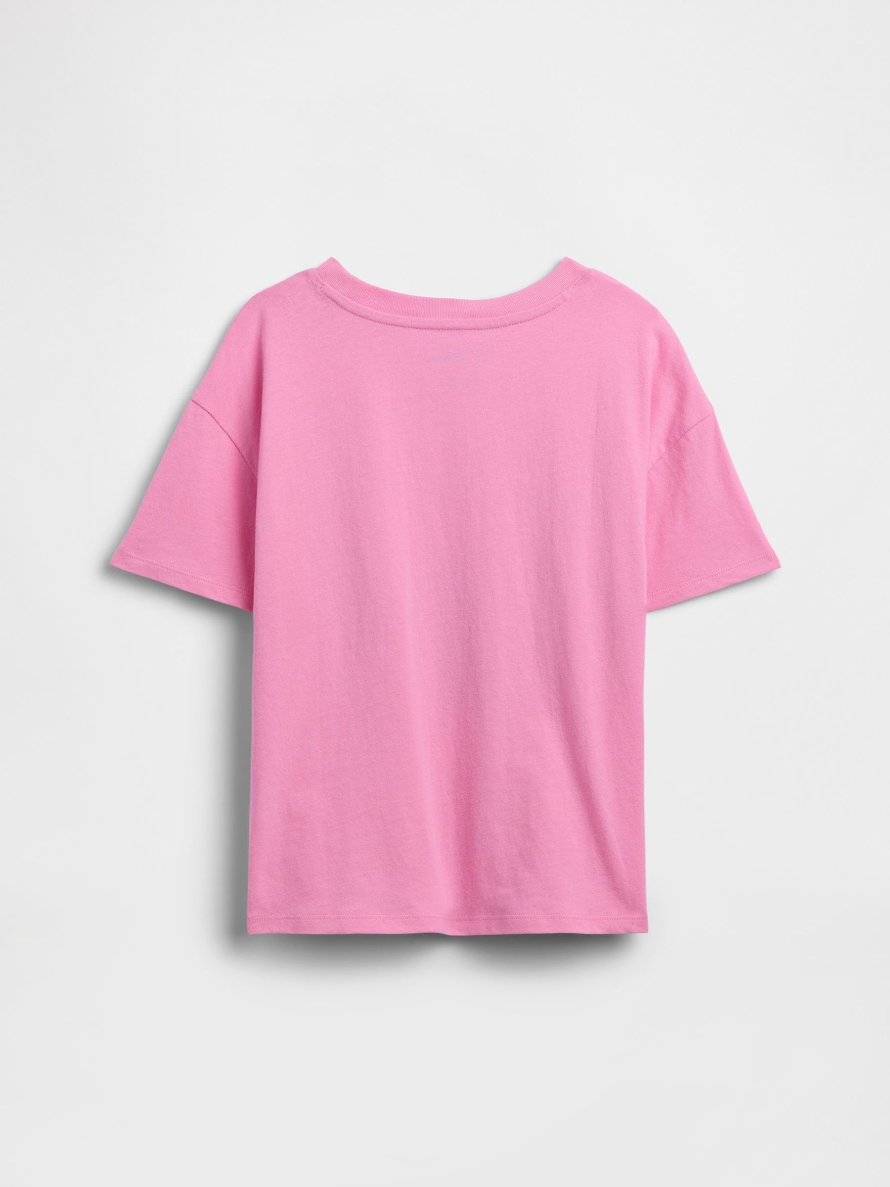 Pink Stitch Relaxed Graphic Short Sleeve T-Shirt - Image 2 of 3 Pink Stitch Relaxed Graphic Short Sleeve T-Shirt - Image 2 of 3
