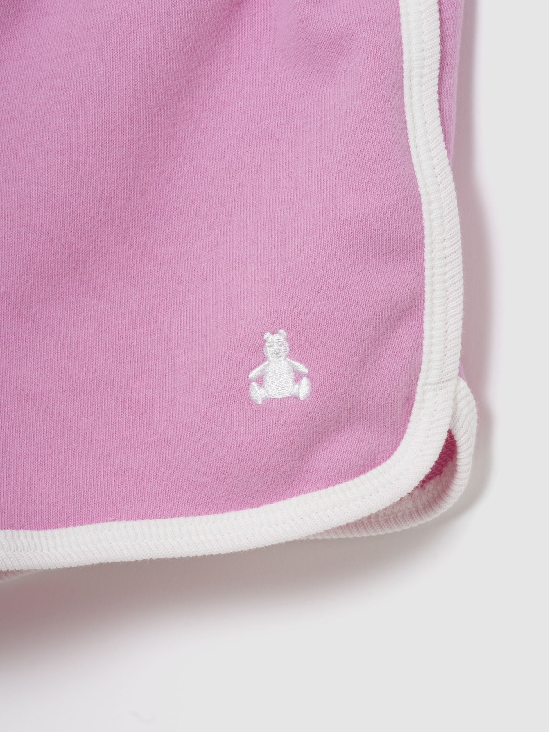 Pink VintageSoft Terry Dolphin Sweat Shorts - Image 3 of 3 Pink VintageSoft Terry Dolphin Sweat Shorts - Image 3 of 3