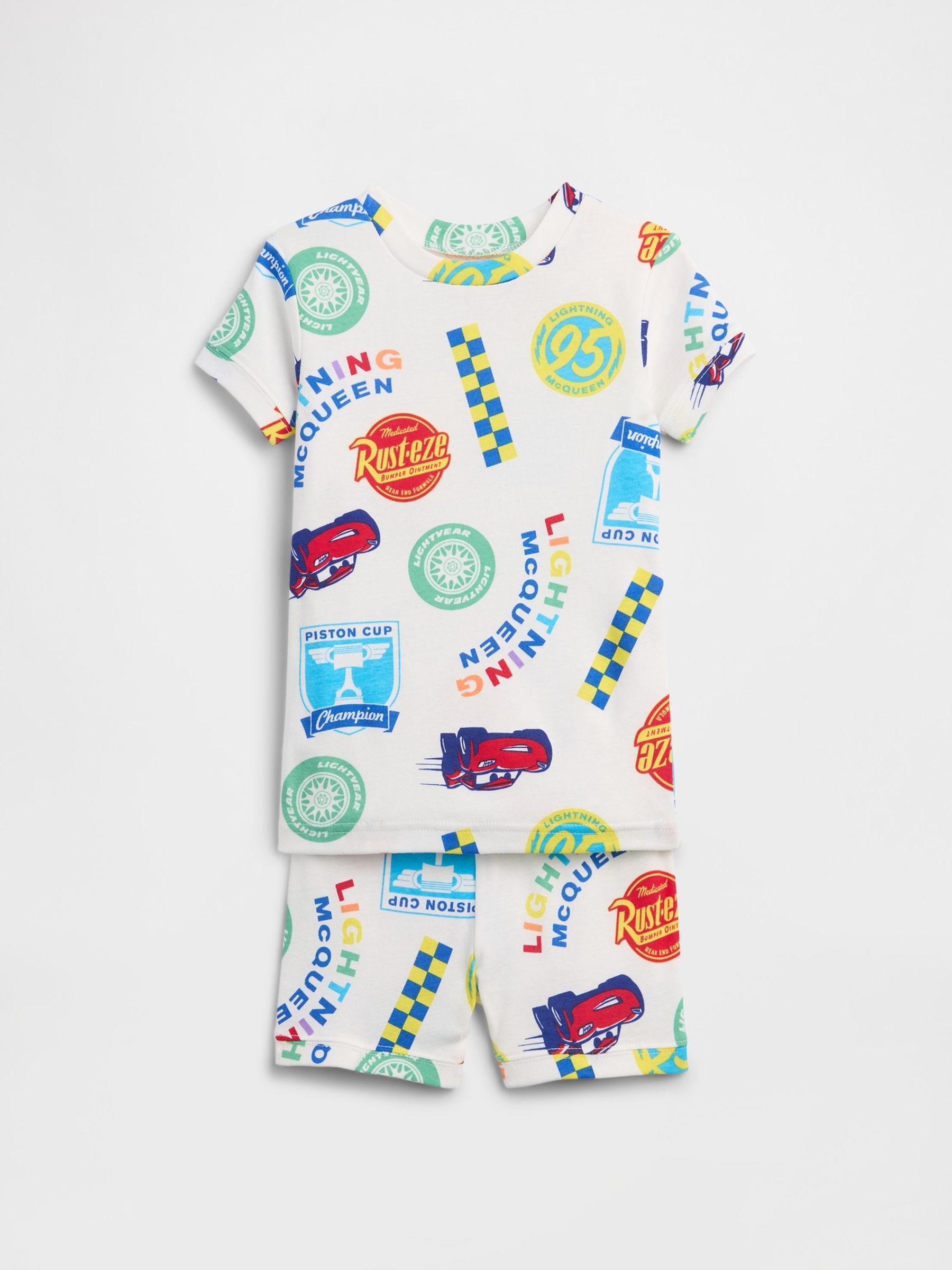 White Disney Cars Print Pyjamas Set - Image 1 of 3