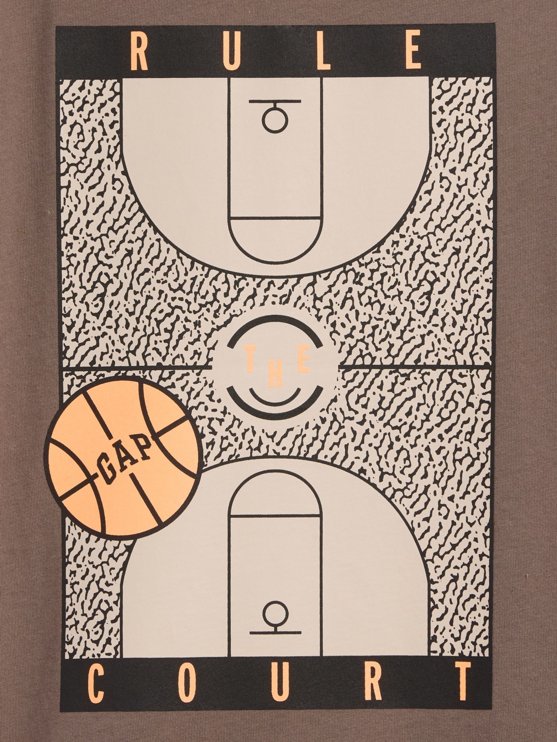 Brown Basketball Graphic T-Shirt - Image 3 of 3
