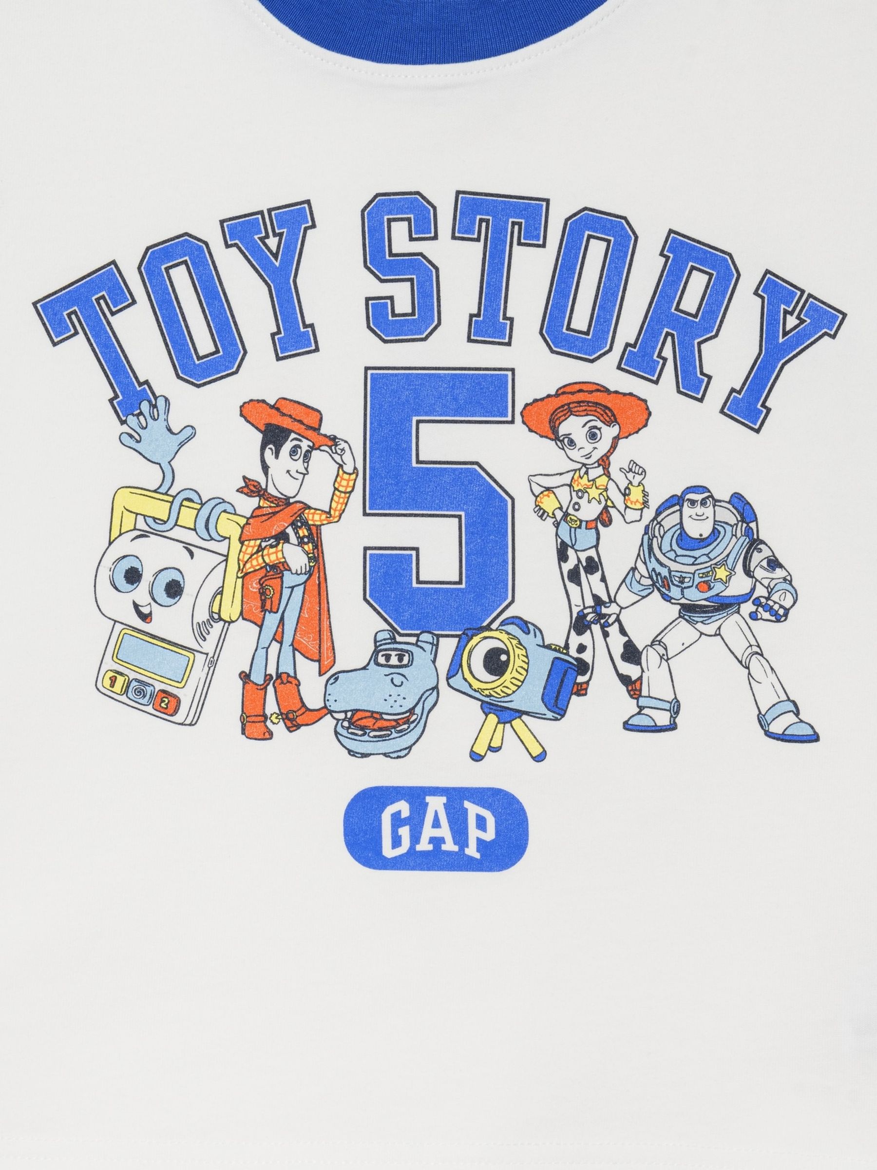 White/ Blue Toy Story Disney Graphic Short Sleeve T-Shirt - Image 3 of 3