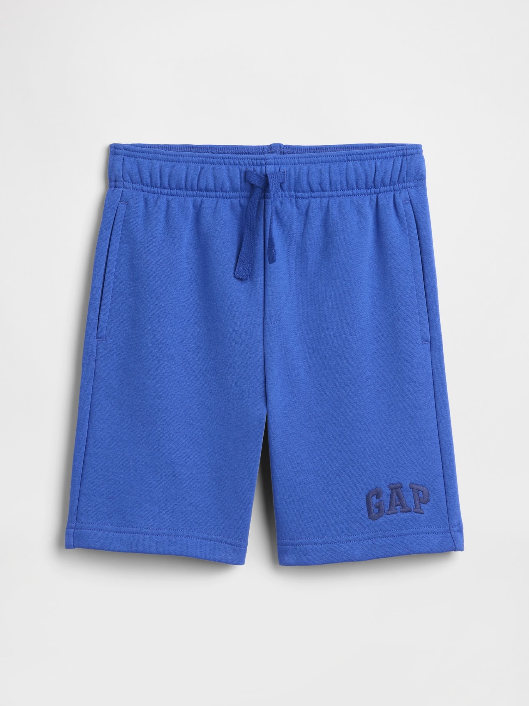 Blue Relaxed Gap Logo Pull On Shorts - Image 1 of 3 Blue Relaxed Gap Logo Pull On Shorts - Image 1 of 3