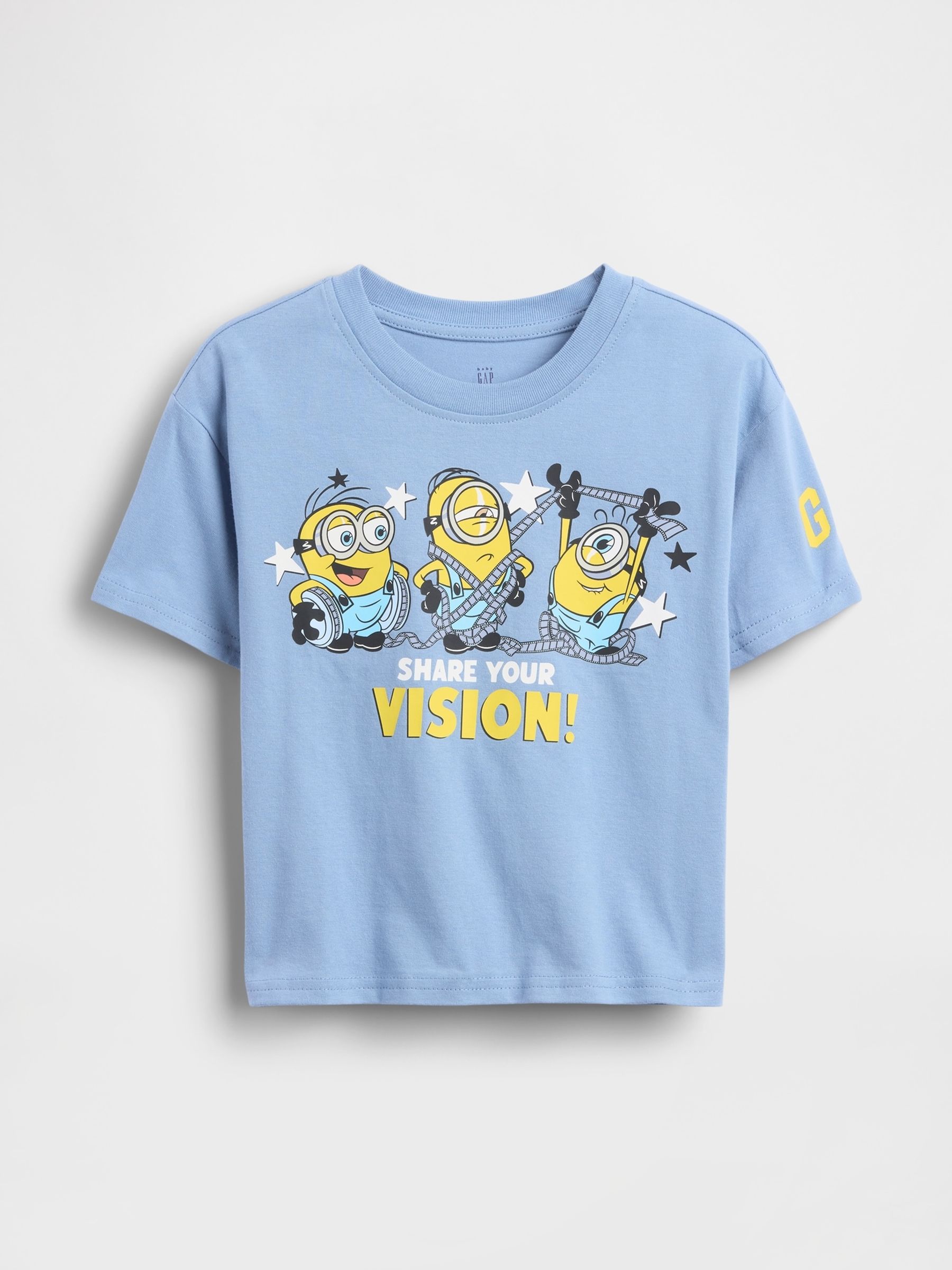 Blue Minions Oversized Graphic T-Shirt - Image 2 of 3