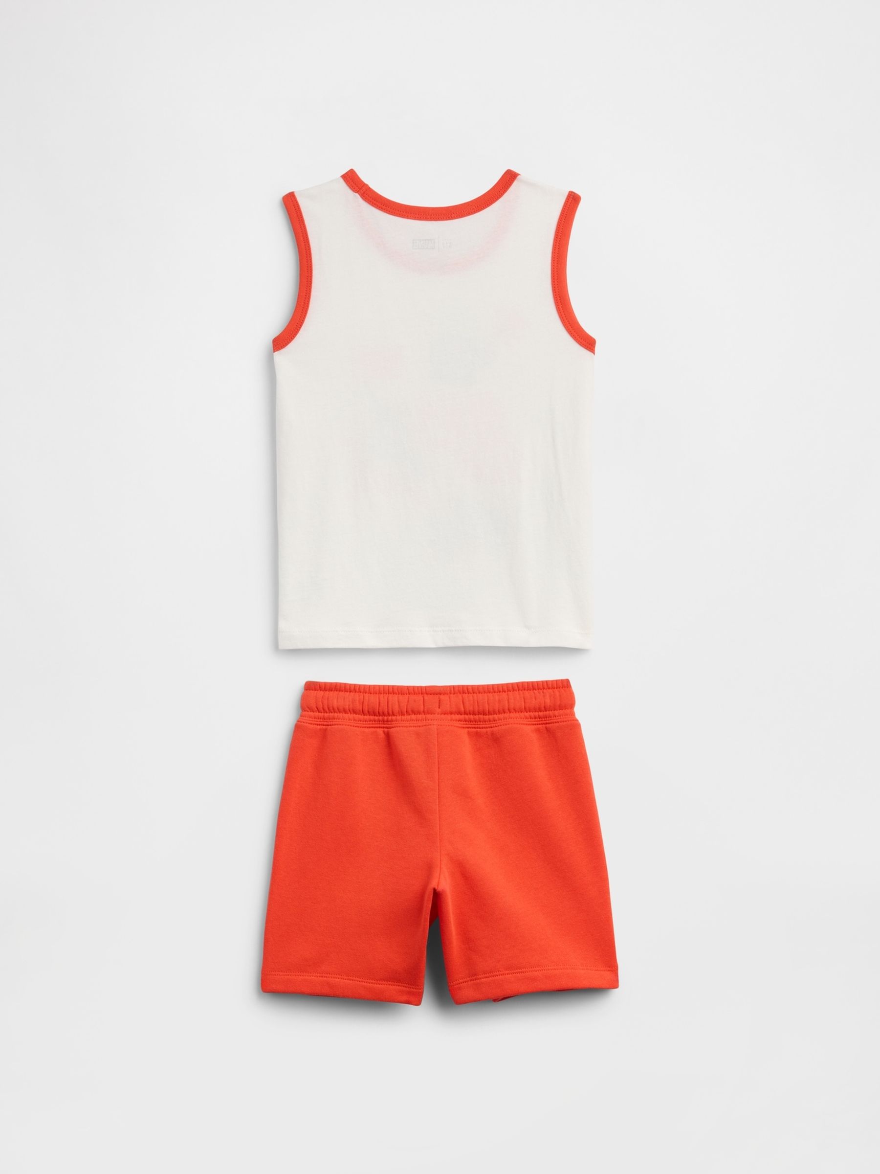 Orange Spider-Man Two-Piece Tank Top Outfit Set - Image 2 of 3 Orange Spider-Man Two-Piece Tank Top Outfit Set - Image 2 of 3