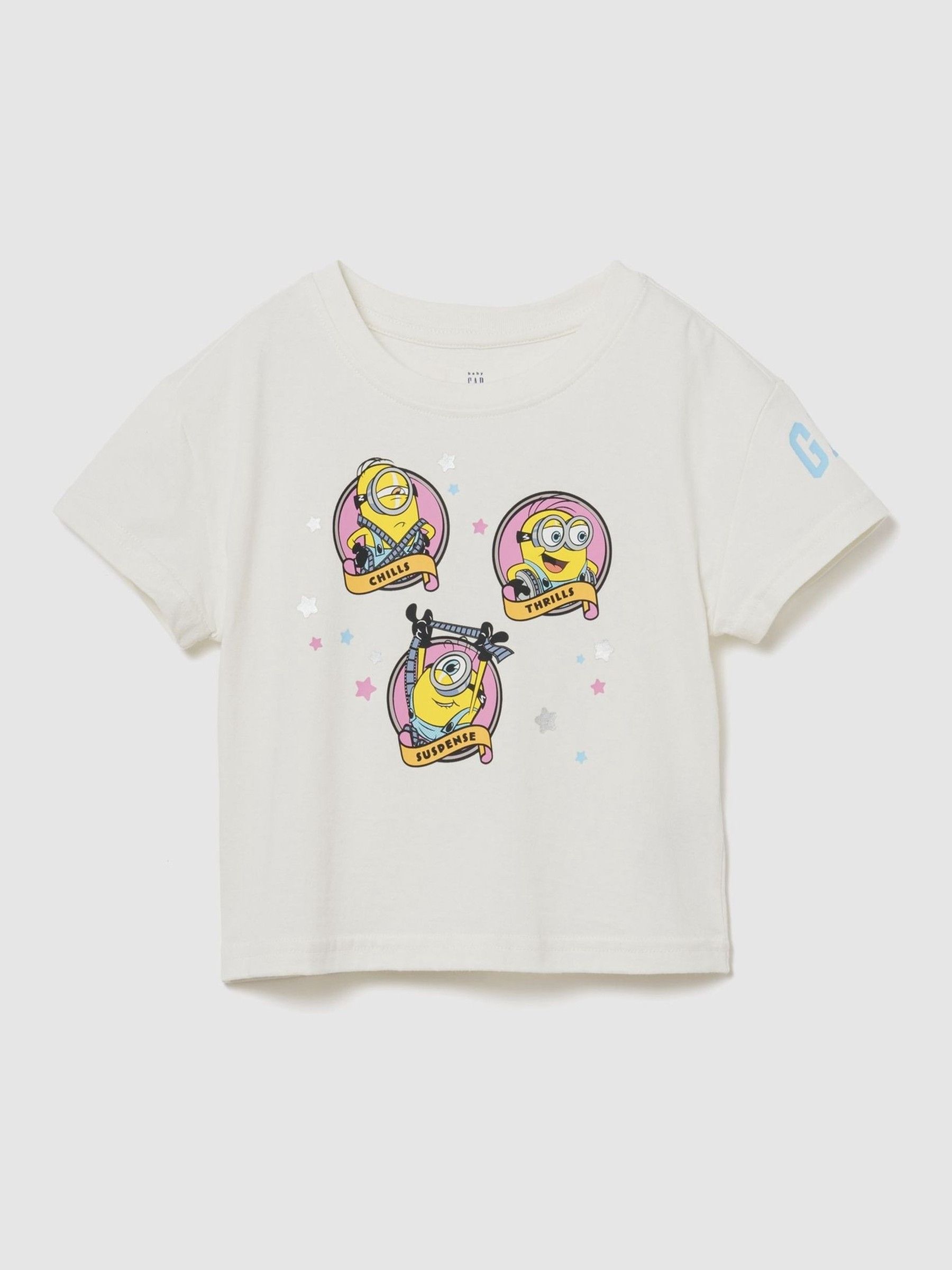 Cream Minions Graphic Short Sleeve T-Shirt - Image 1 of 5