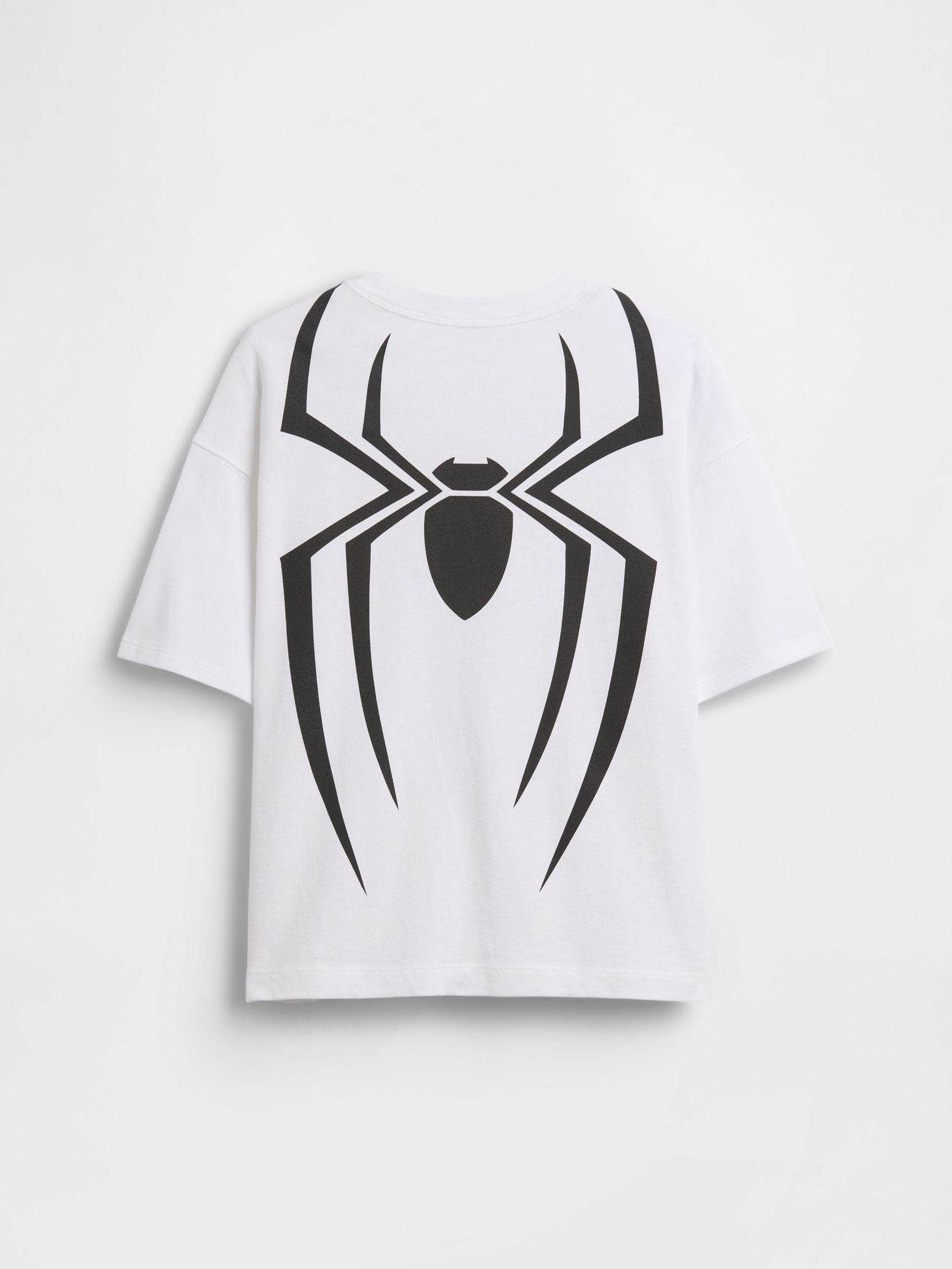 White Spider-Man Marvel Oversized Graphic Short Sleeve T-Shirt - Image 2 of 3