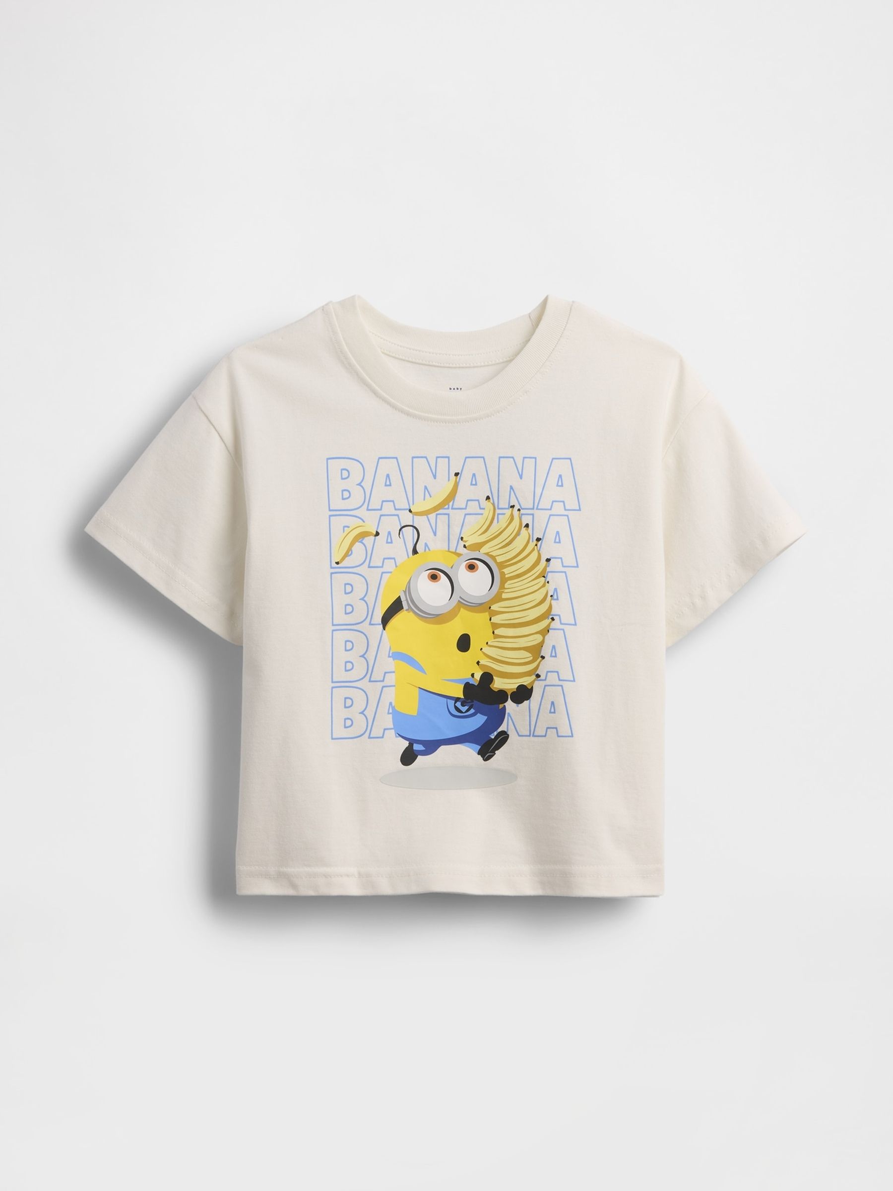 Cream Minions Oversized Graphic T-Shirt - Image 1 of 3
