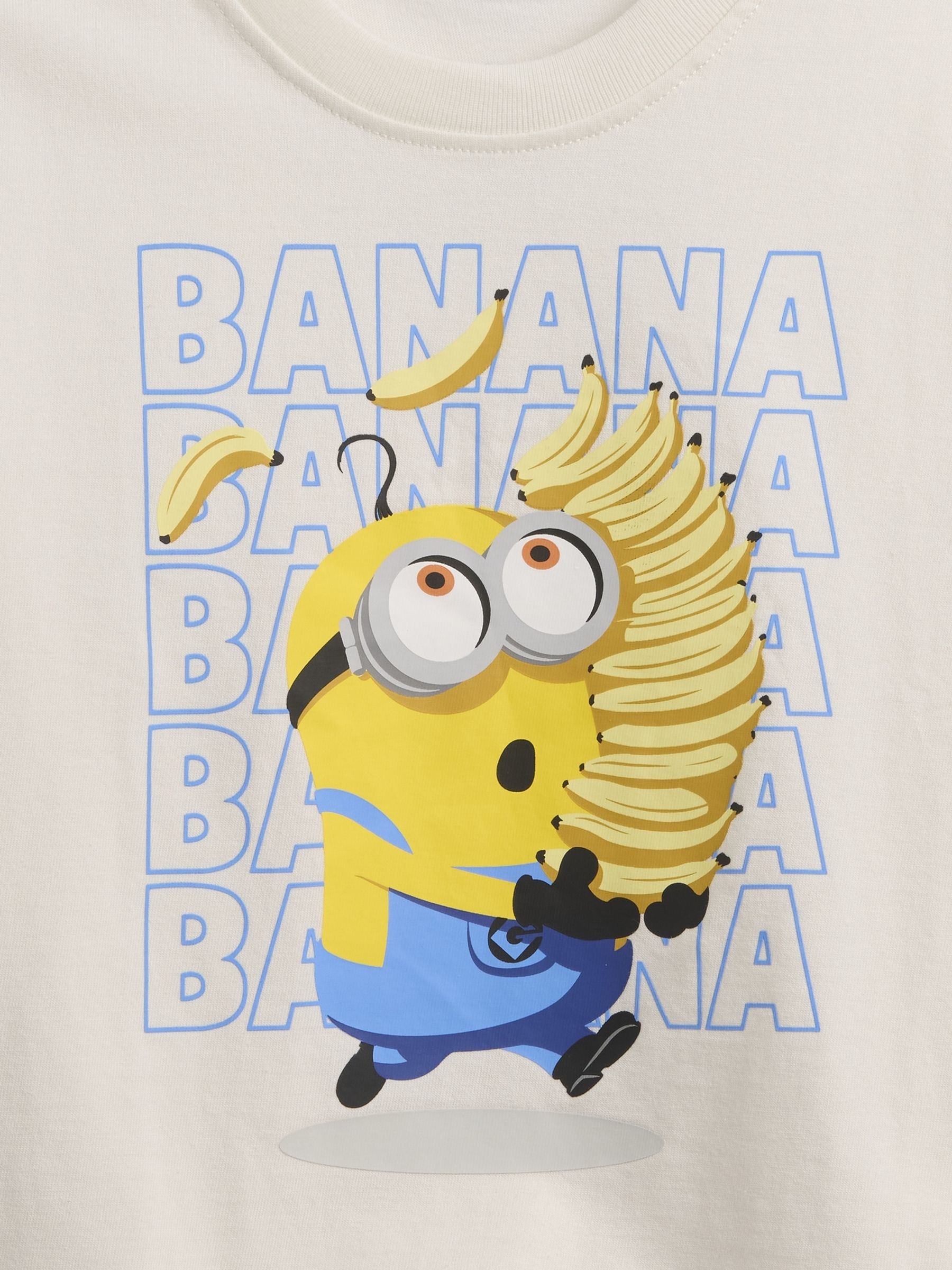 Cream Minions Oversized Graphic T-Shirt - Image 3 of 3