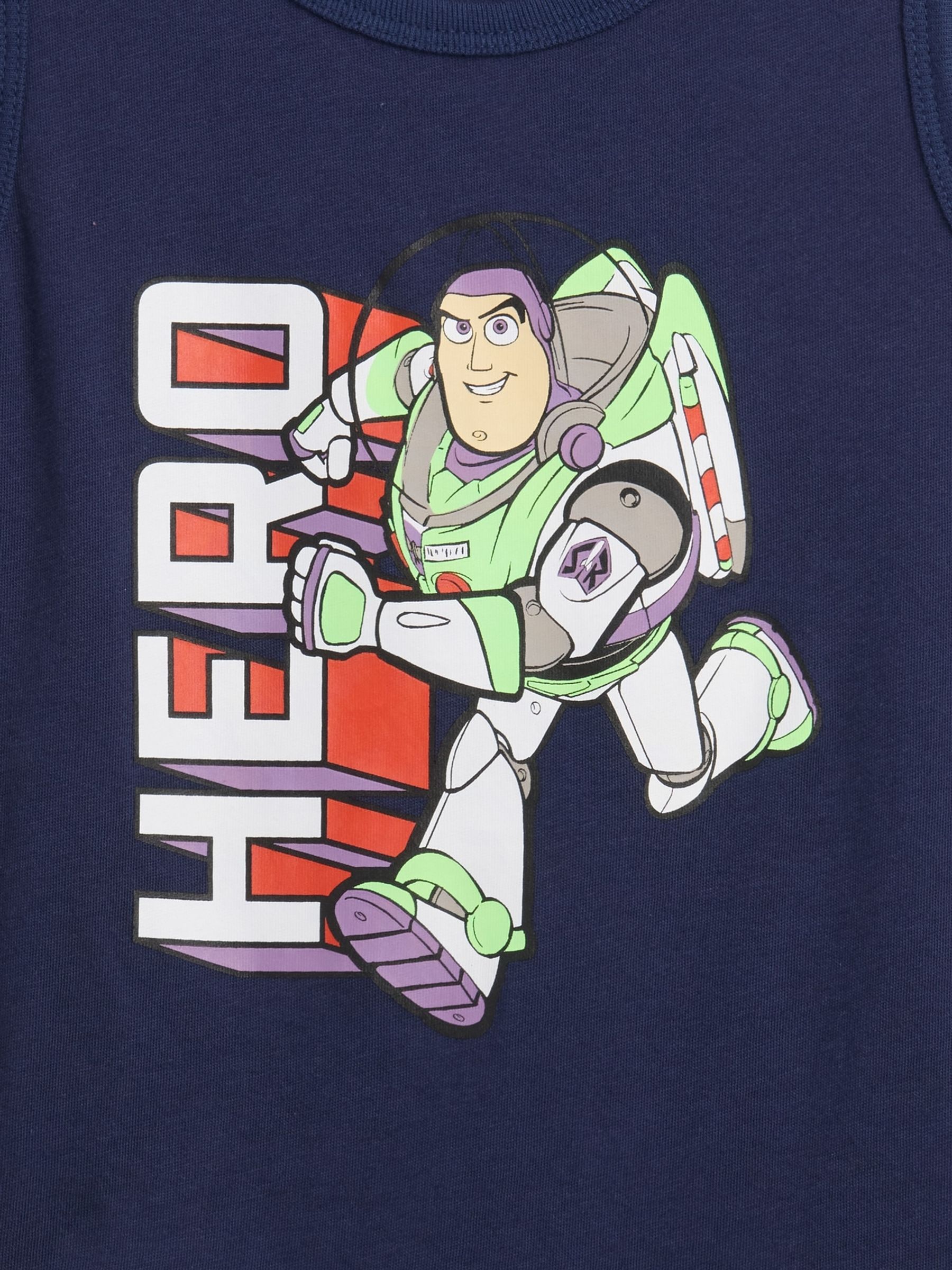 Navy Buzz Lightyear Two-Piece Tank Top Outfit Set - Image 3 of 3