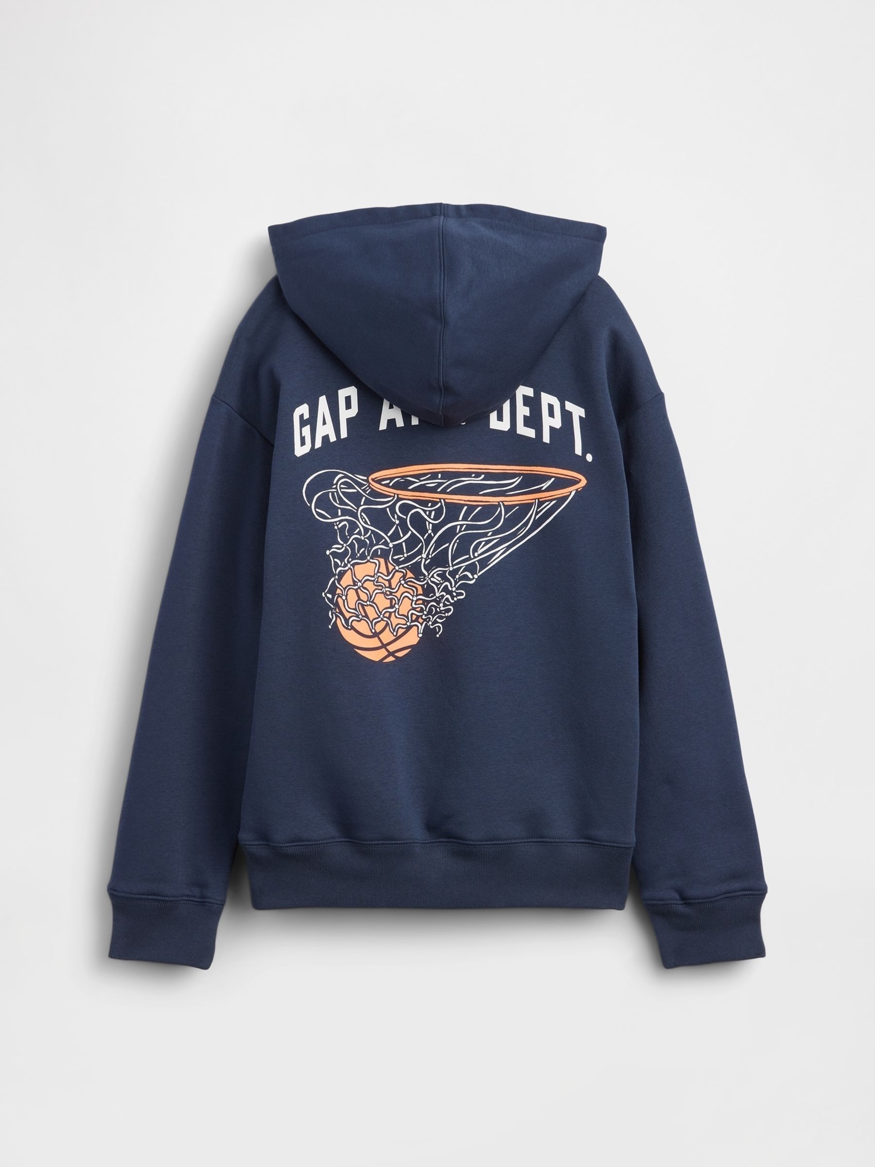 Navy Relaxed Graphic Hoodie - Image 2 of 3