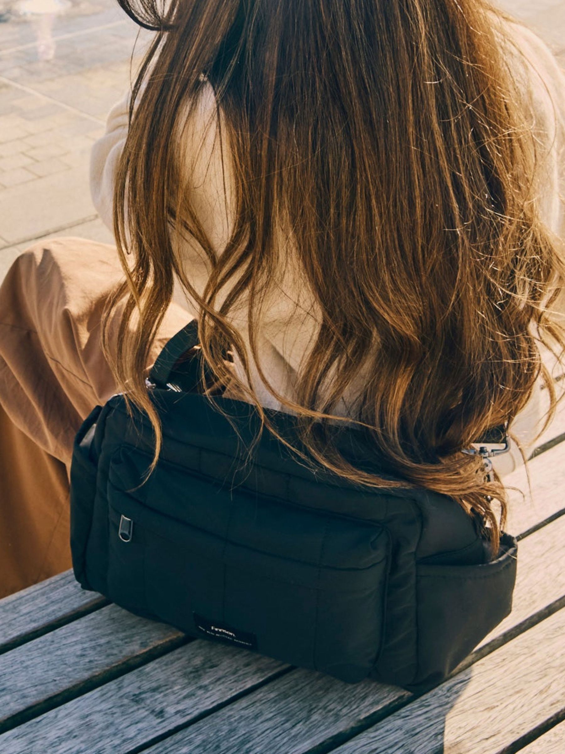 Finnson Black Freya Stroller Organiser Changing Bag With Strolle Clips - Image 3 of 6