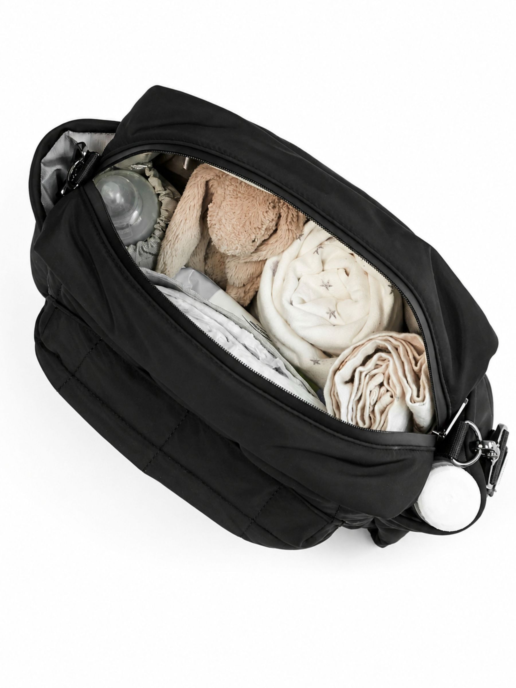 Finnson Black Freya Stroller Organiser Changing Bag With Strolle Clips - Image 5 of 6