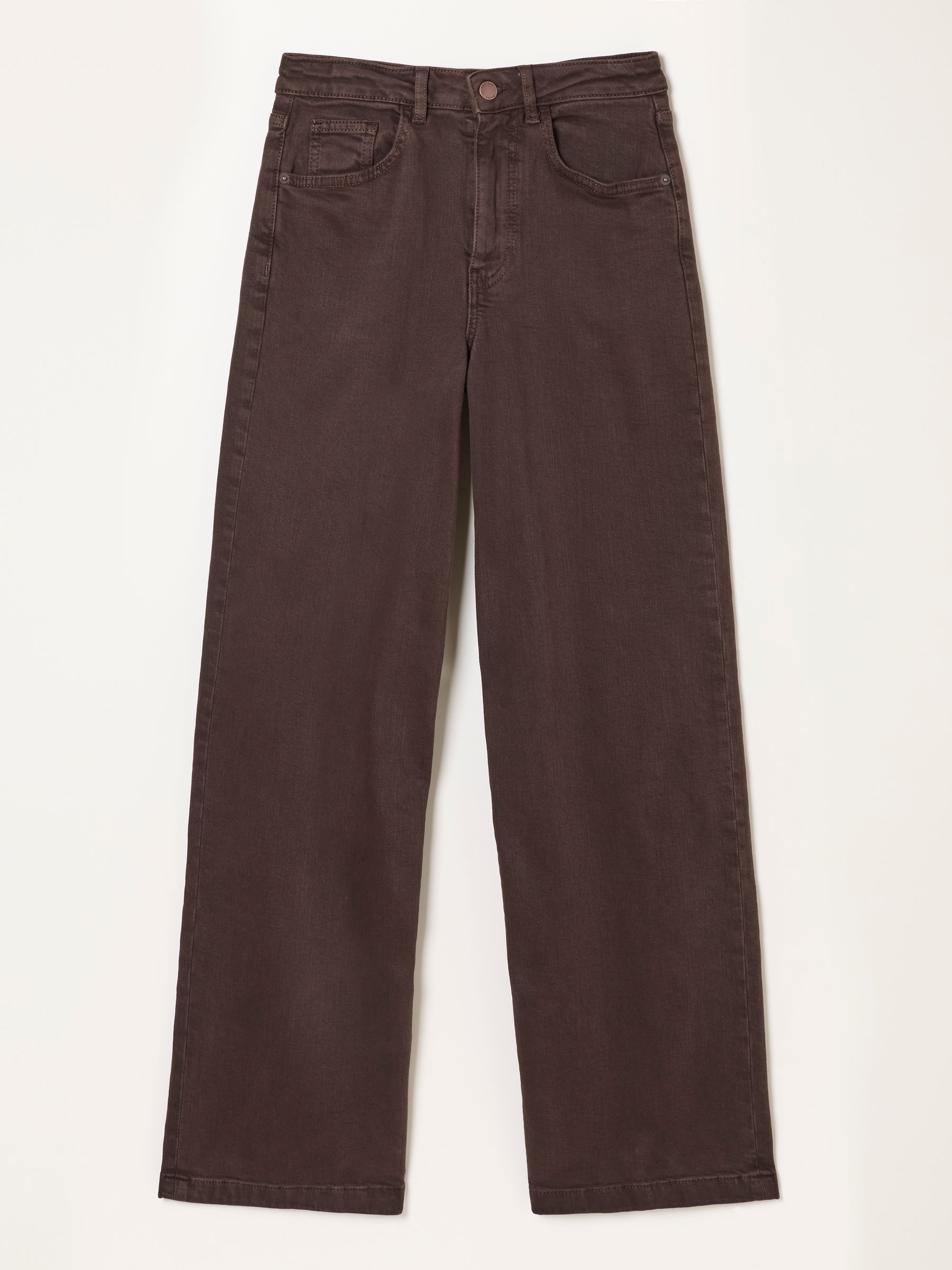 Welling Chocolate Brown Wide leg Jeans - Image 6 of 6