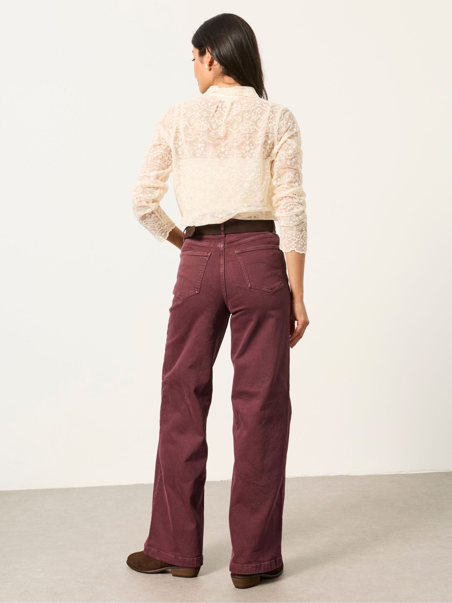 Welling Plum Purple Wide leg Jeans - Image 2 of 6