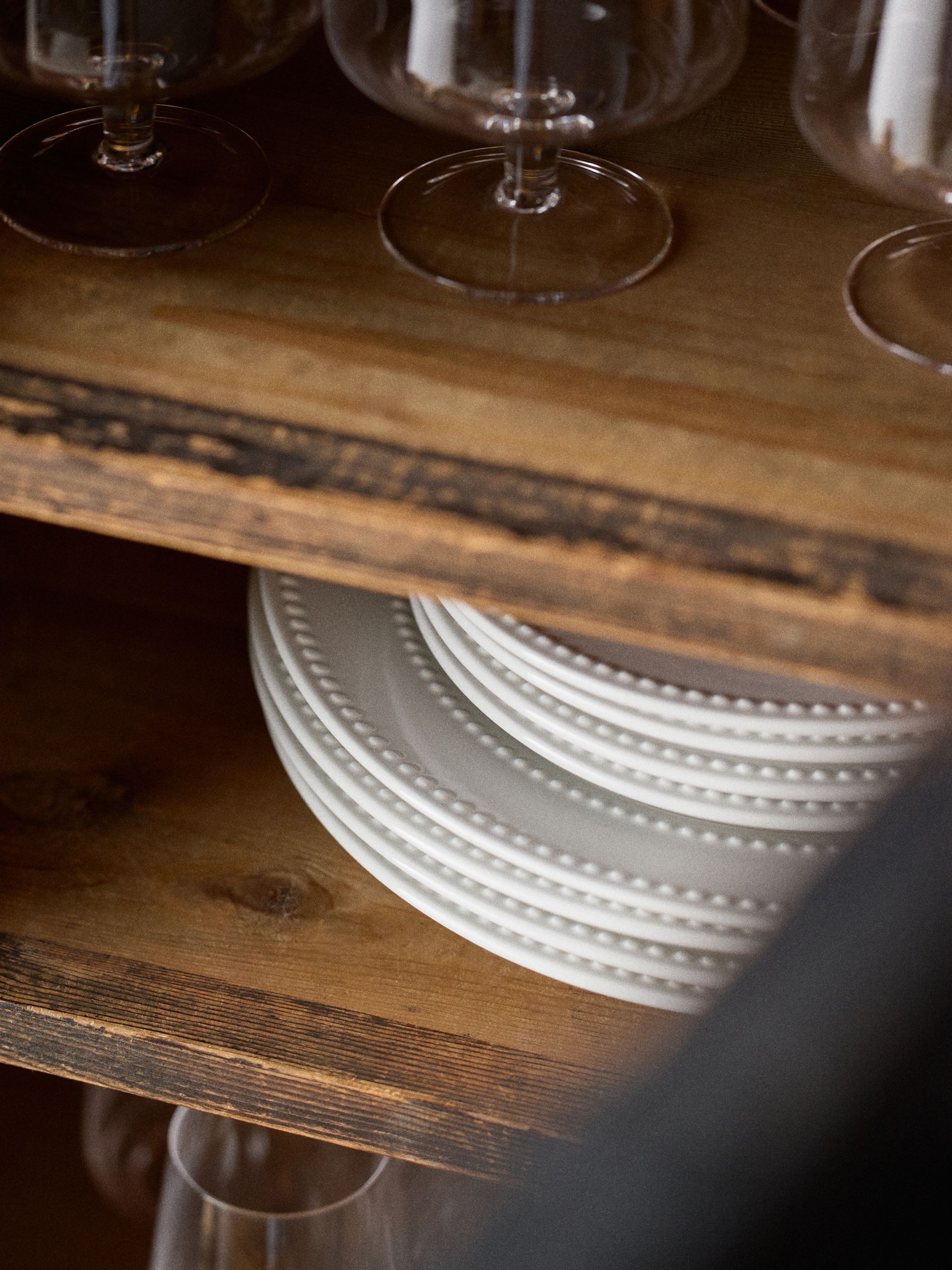 The Set 4 Pack White Bobble Dinner Plates - Image 3 of 3