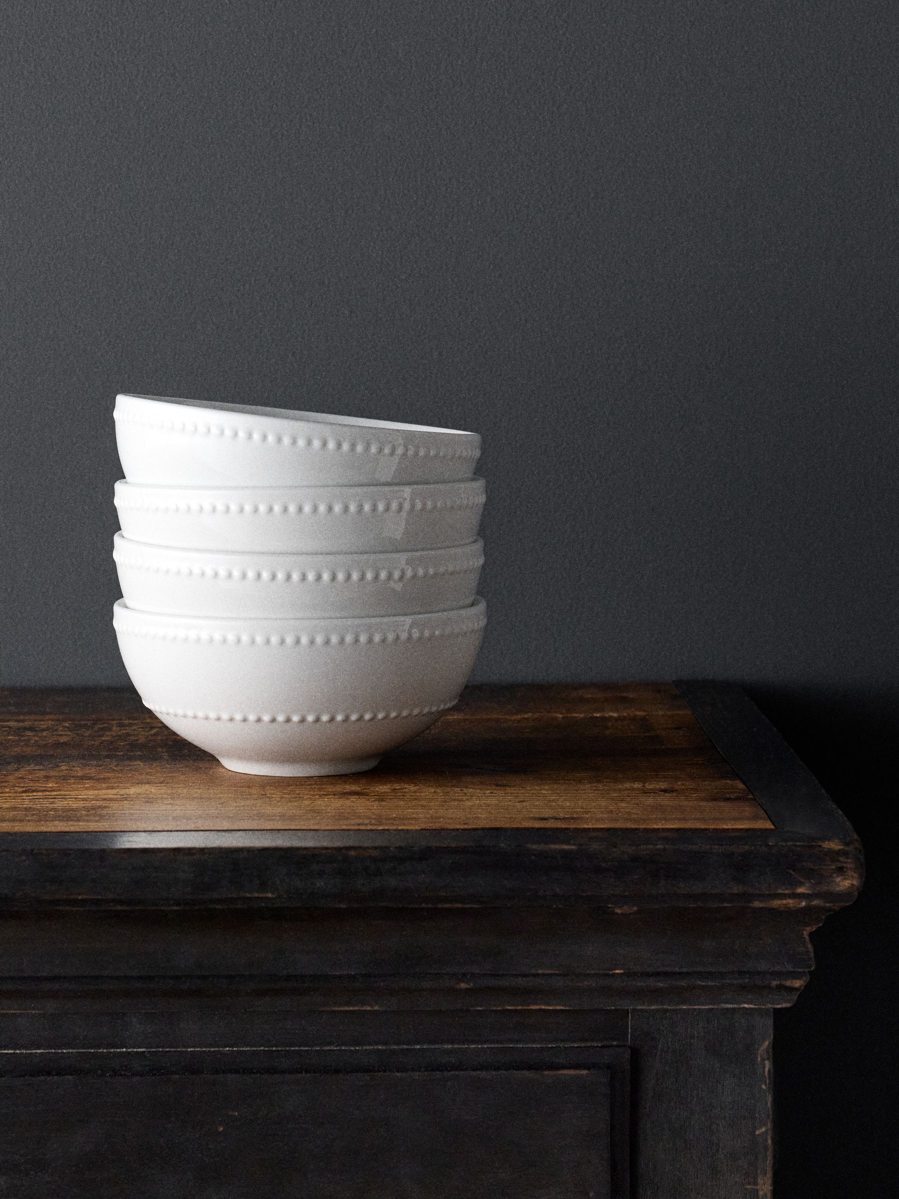 The Set 4 Pack White Bobble Bowls - Image 1 of 2