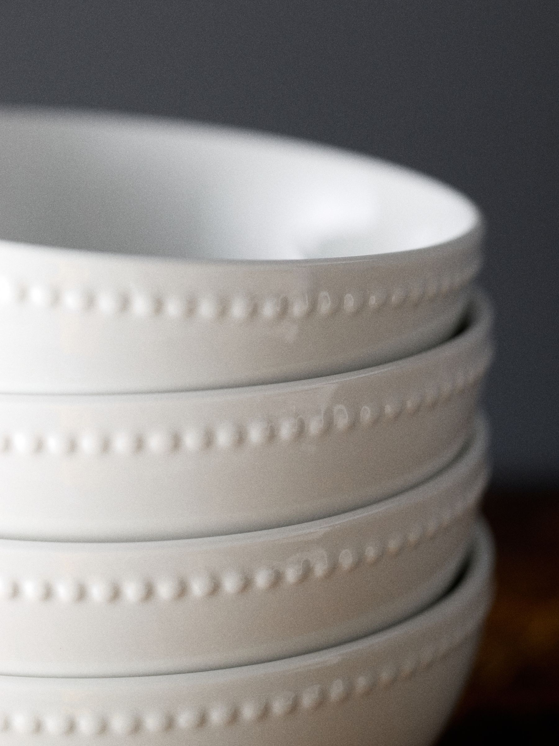 The Set 4 Pack White Bobble Bowls - Image 2 of 2