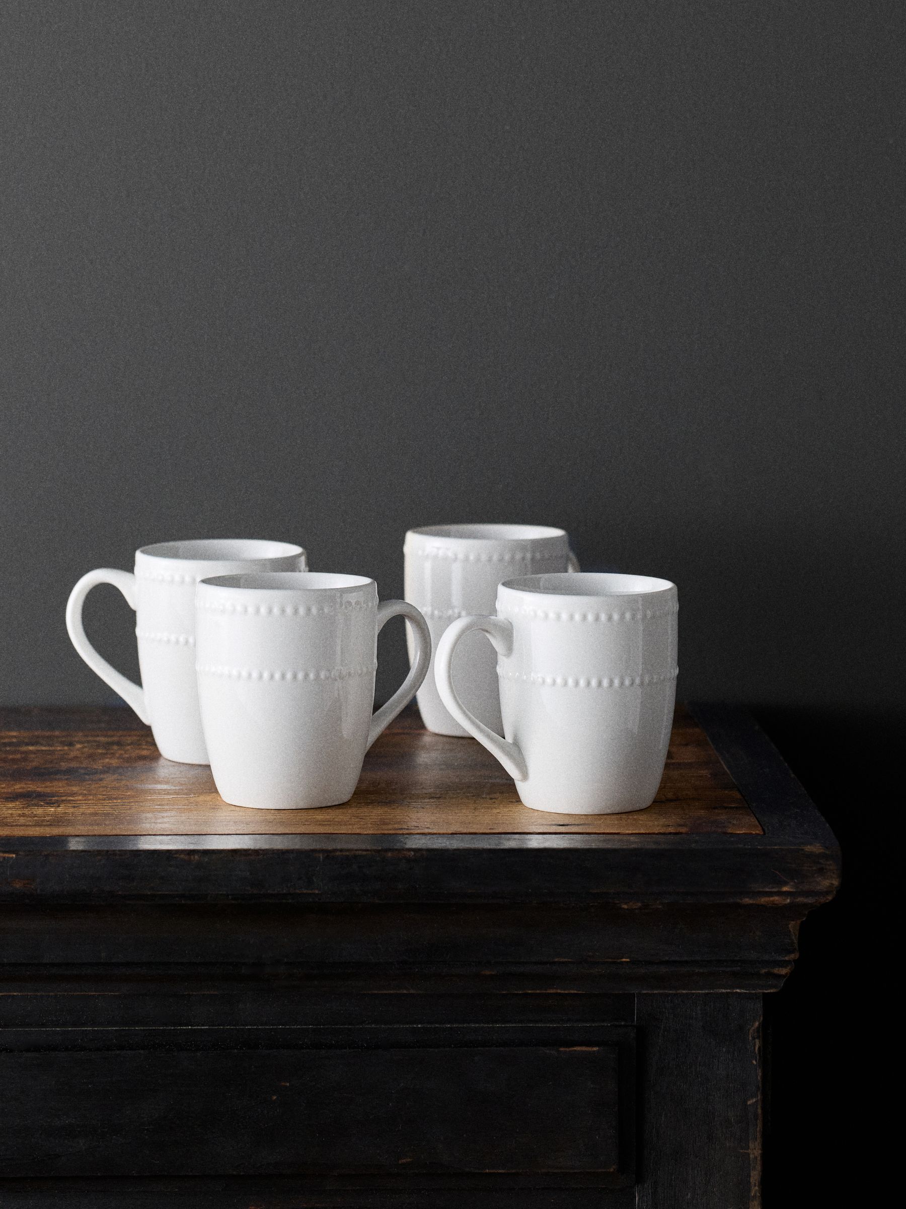 The Set 4 Pack White Bobble Mugs - Image 2 of 3 The Set 4 Pack White Bobble Mugs - Image 2 of 3