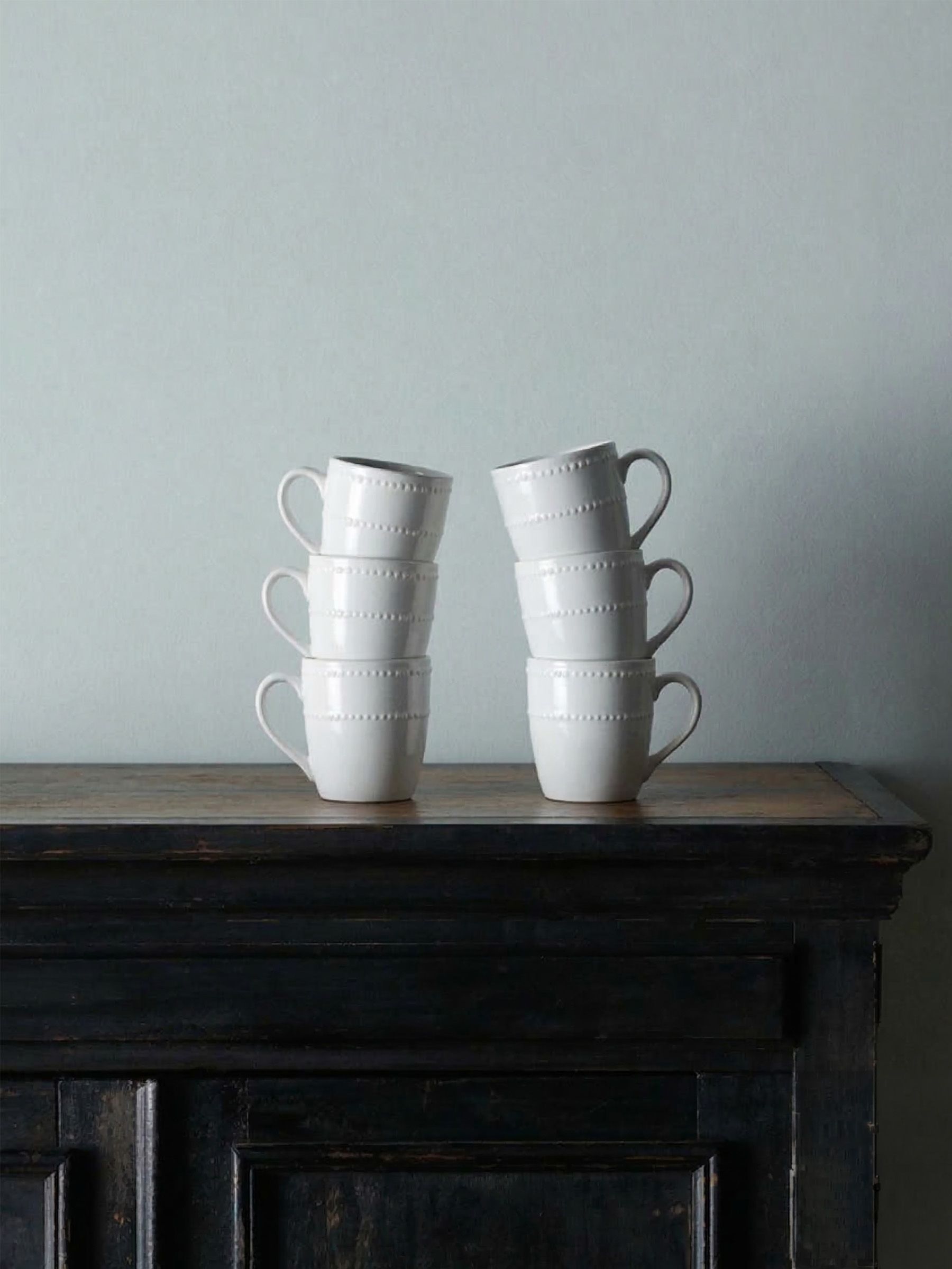 The Set 4 Pack White Bobble Mugs - Image 3 of 3