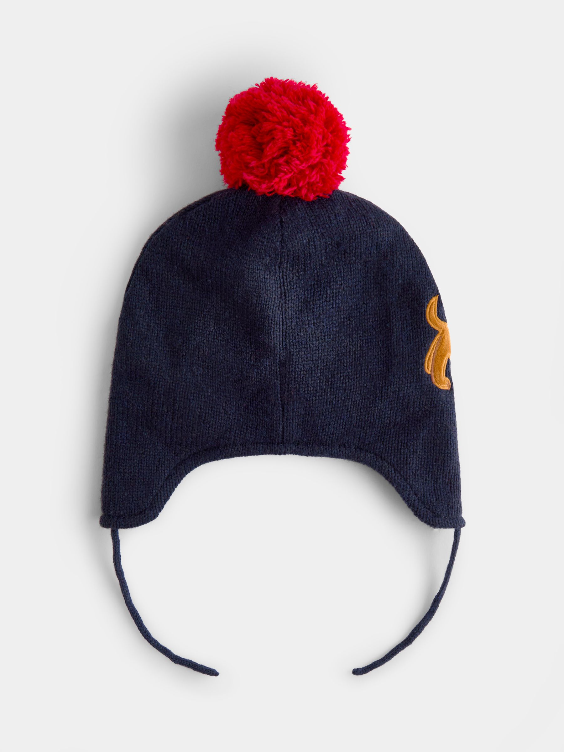 Navy Dachshund Pom Pom Knitted Hat - Image 2 of 4