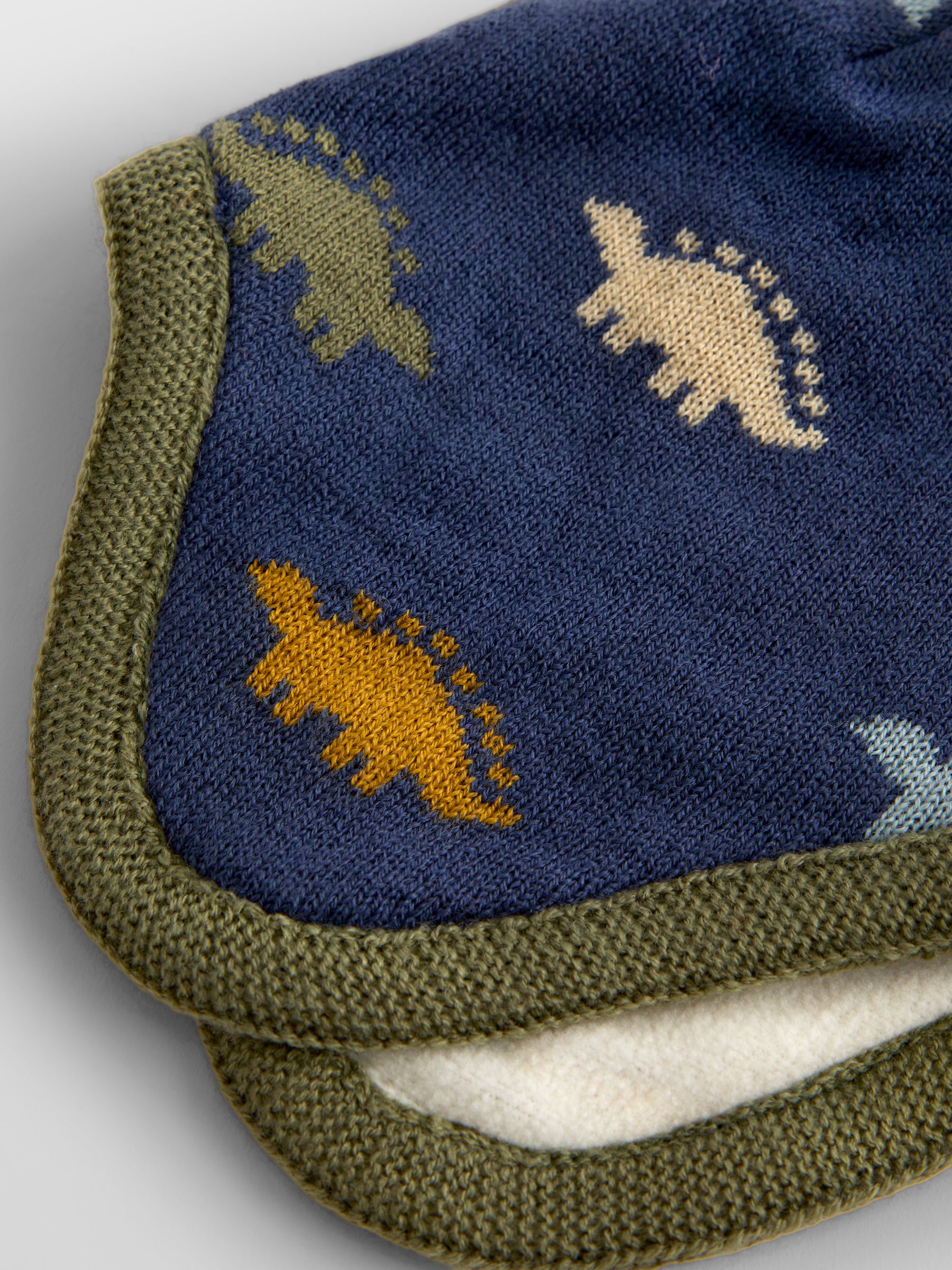 Green Dino Pom Pom Knitted Hat - Image 4 of 4