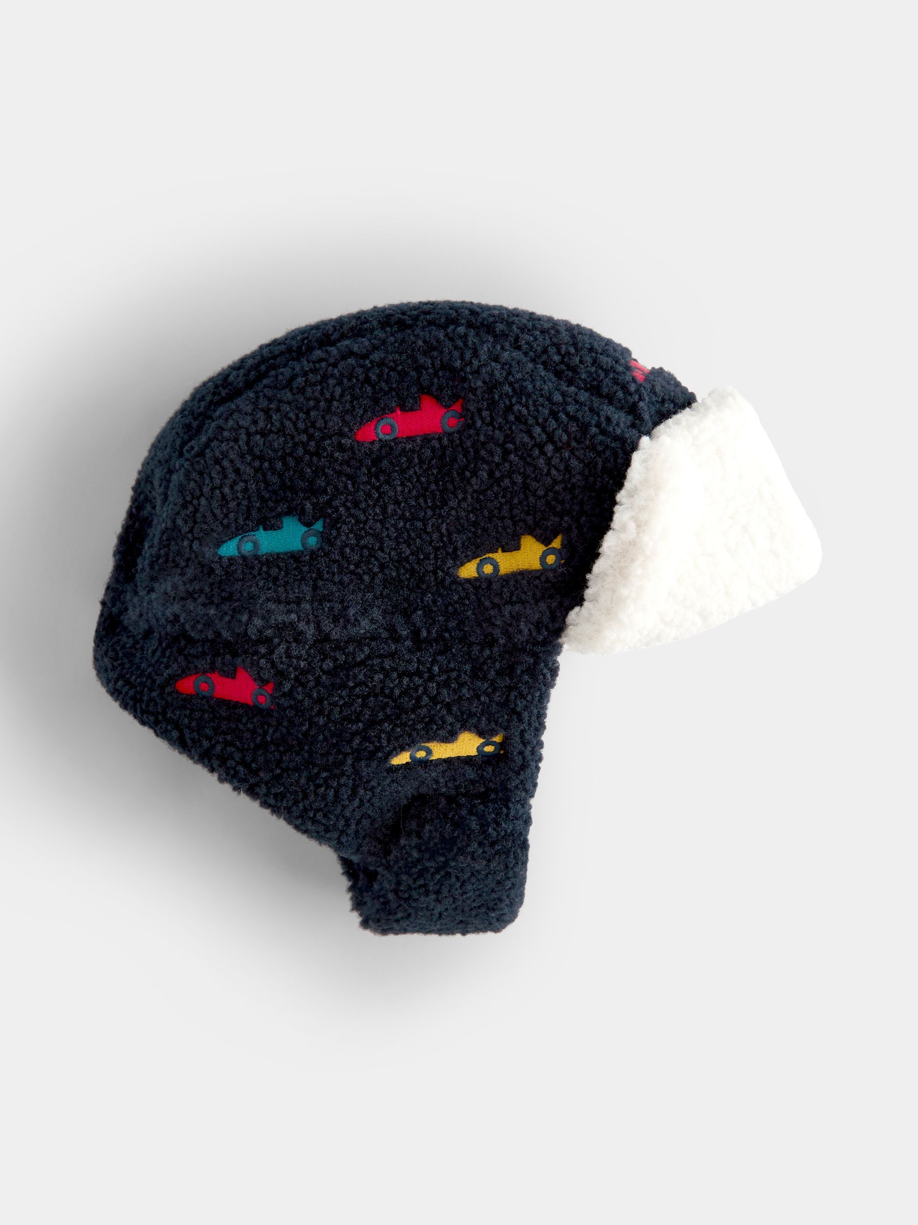 Navy Race Car Borg Trapper Hat - Image 2 of 5