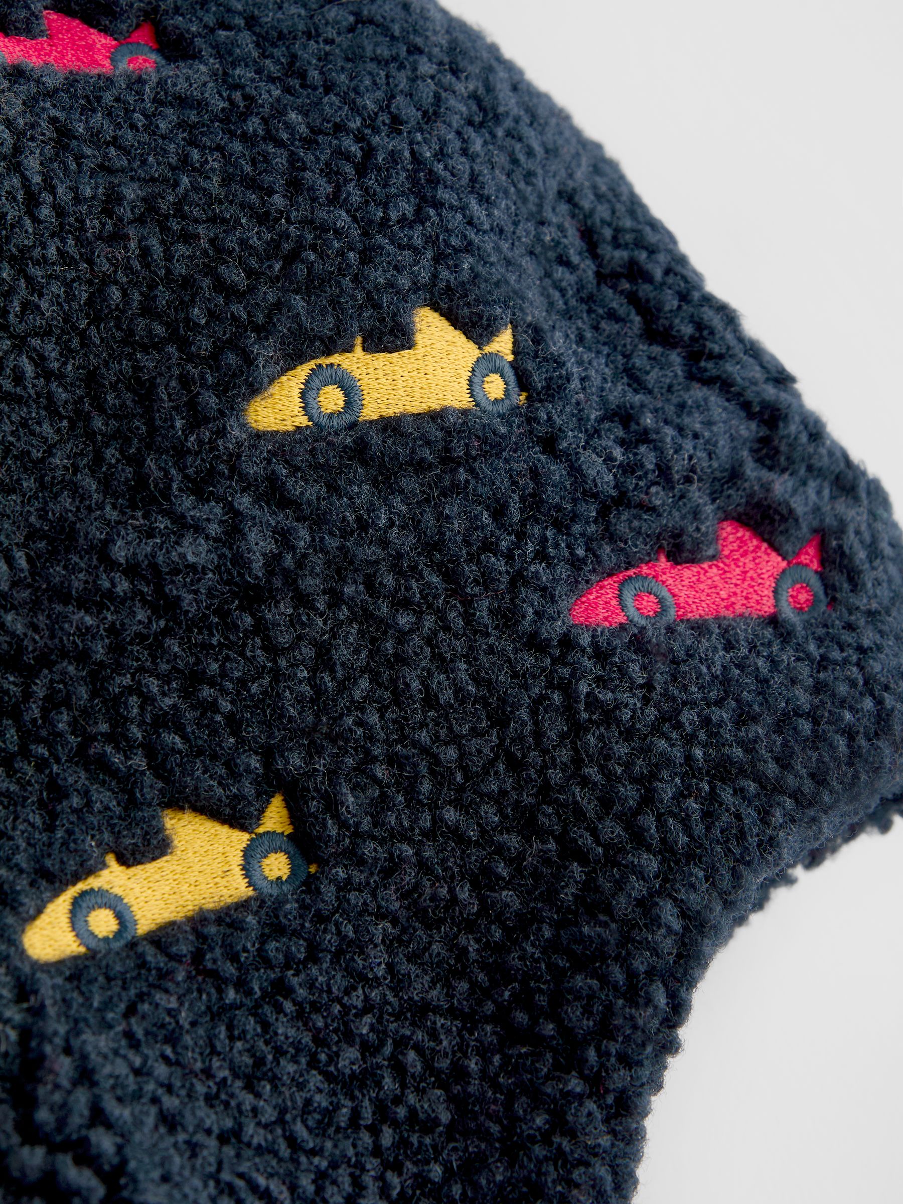 Navy Race Car Borg Trapper Hat - Image 5 of 5